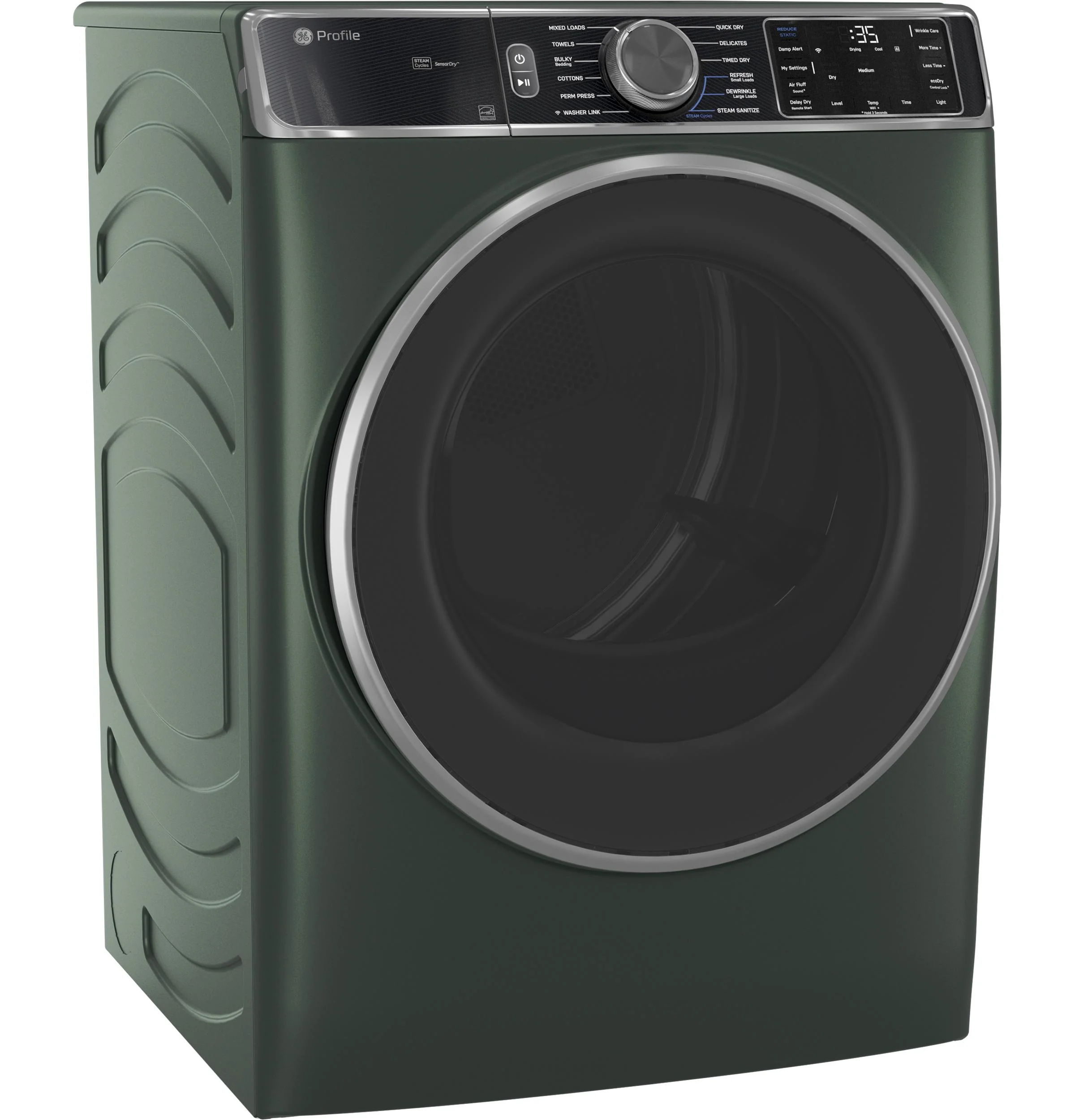 PFD95GSPWGN GE Profile™ ENERGY STAR® 7.8 cu. ft. Capacity Smart Front Load Gas Dryer with Steam and Sanitize Cycle - Image 4