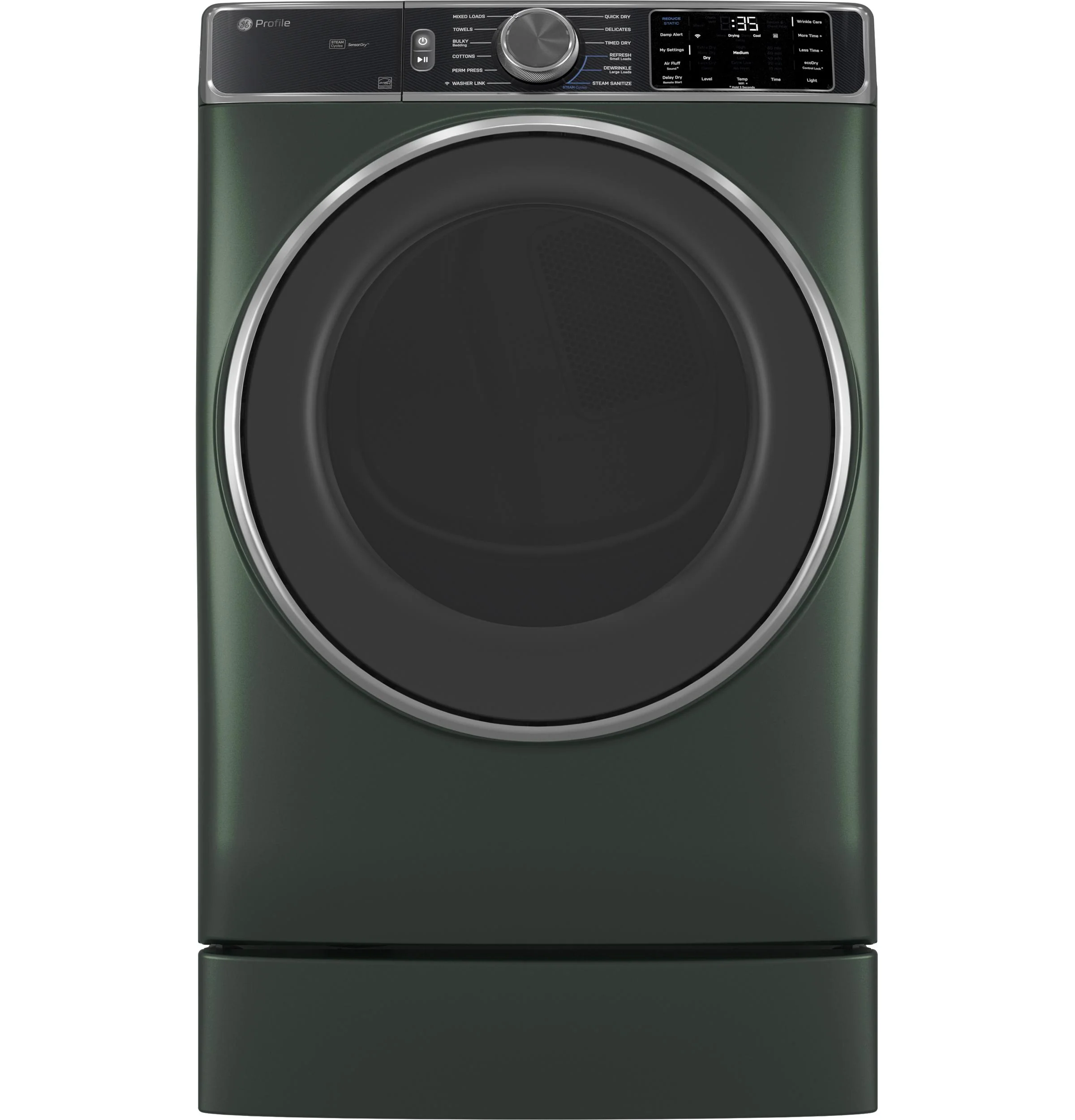 PFD95GSPWGN GE Profile™ ENERGY STAR® 7.8 cu. ft. Capacity Smart Front Load Gas Dryer with Steam and Sanitize Cycle - Image 7