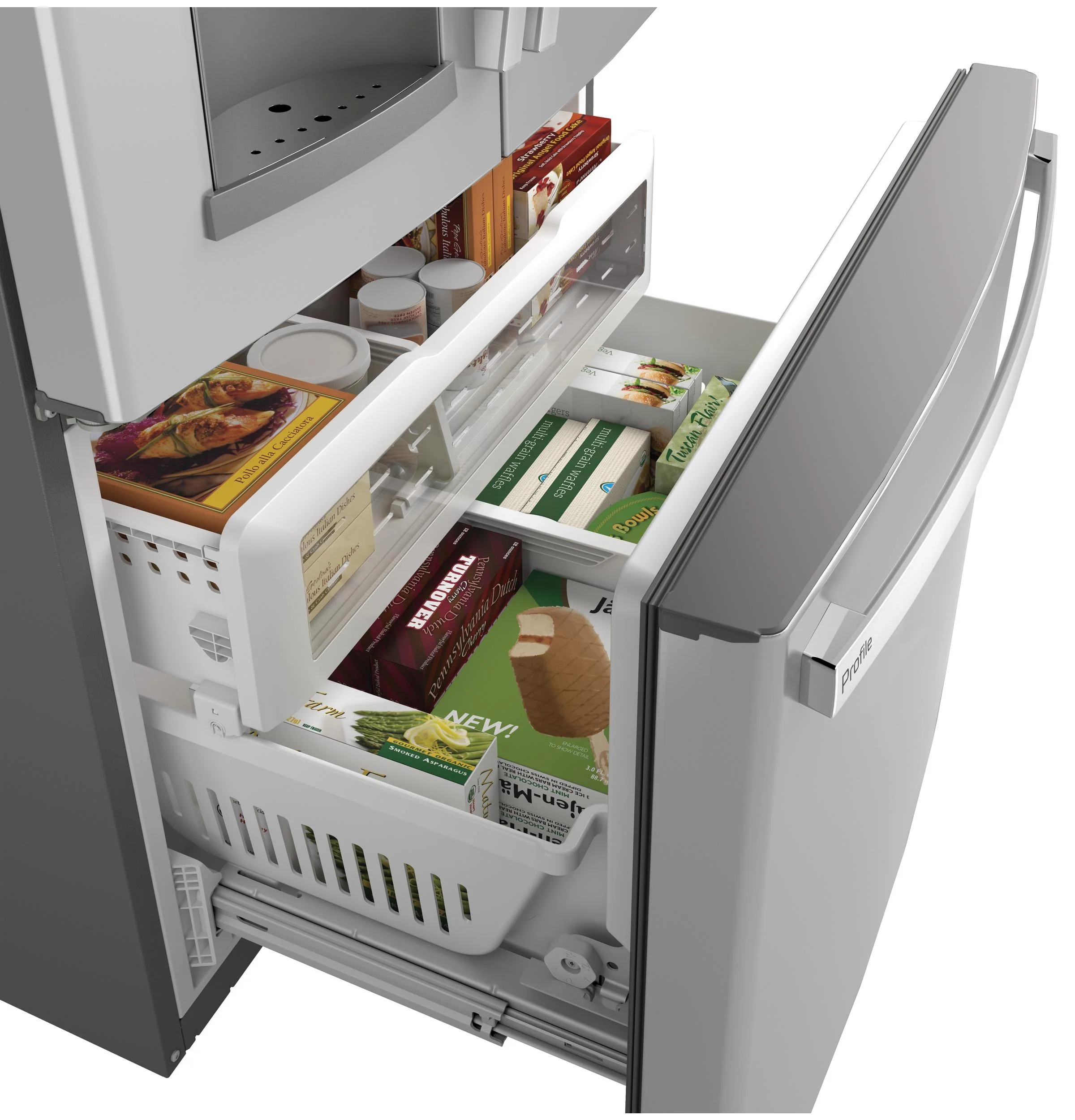 PFE28KYNFS GE Profile™ ENERGY STAR® 27.7 Cu. Ft. Fingerprint Resistant French-Door Refrigerator with Hands-Free AutoFill - Image 6
