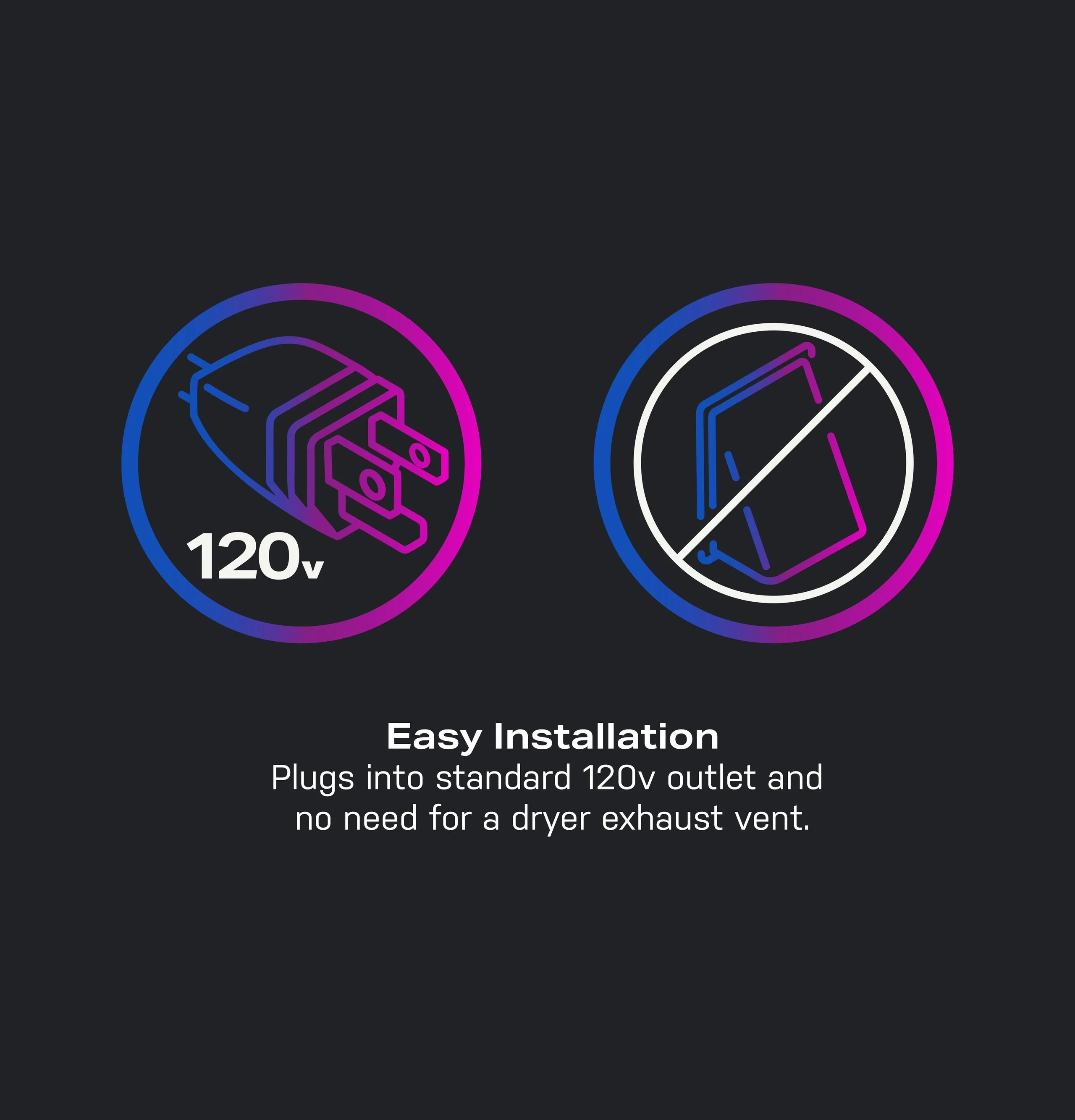 PFQ83HSSWWW GE Profile™ ENERGY STAR® 4.6 cu. ft. Capacity UltraFast Combo with Ventless Inverter Heat Pump Technology Washer/Dryer - Image 11
