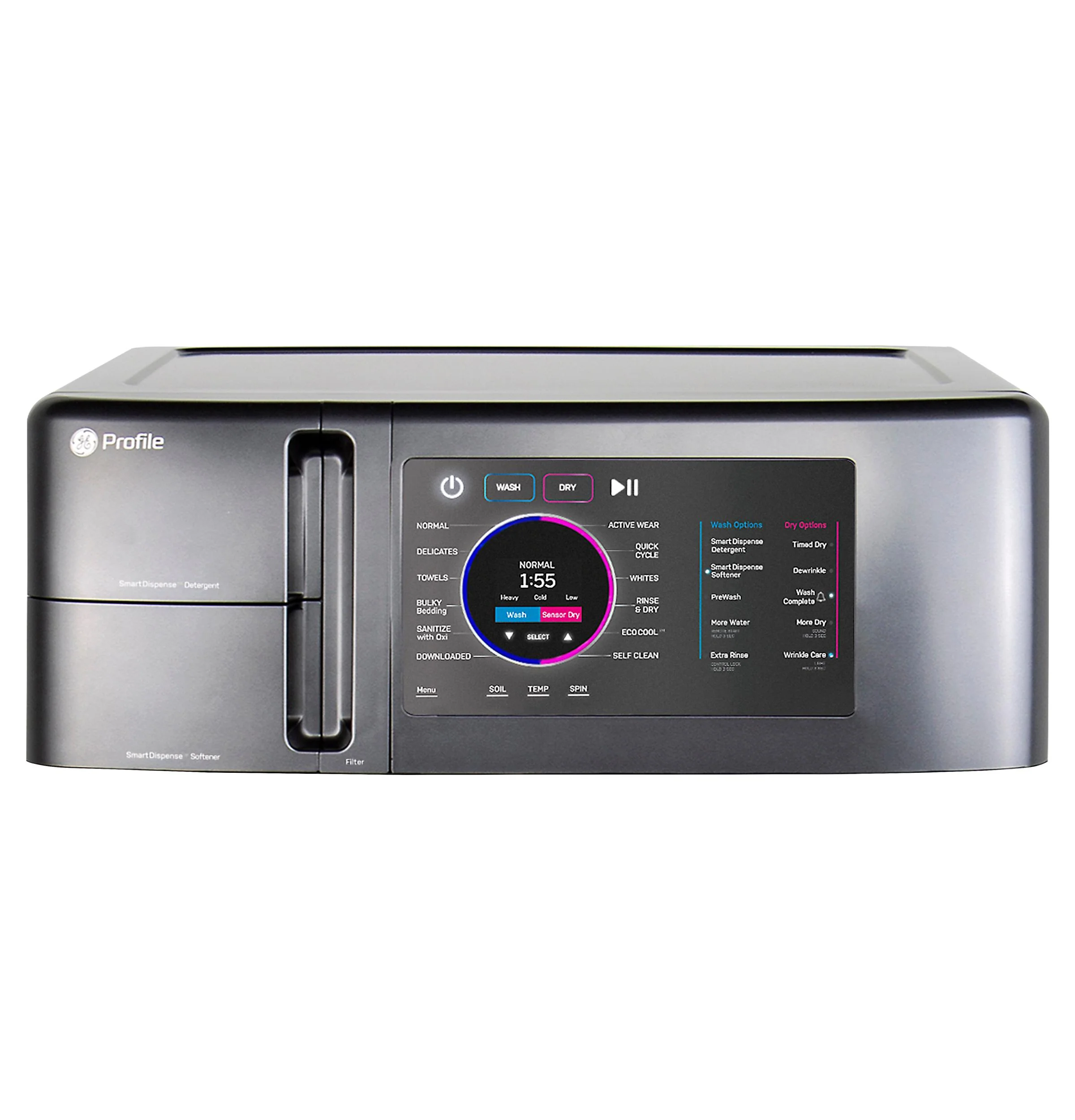 PFQ97HSPVDS GE Profile ENERGY STAR 4.8 cu. ft. Capacity UltraFast Combo with Ventless Inverter Heat Pump Technology Washer/Dryer - Image 3