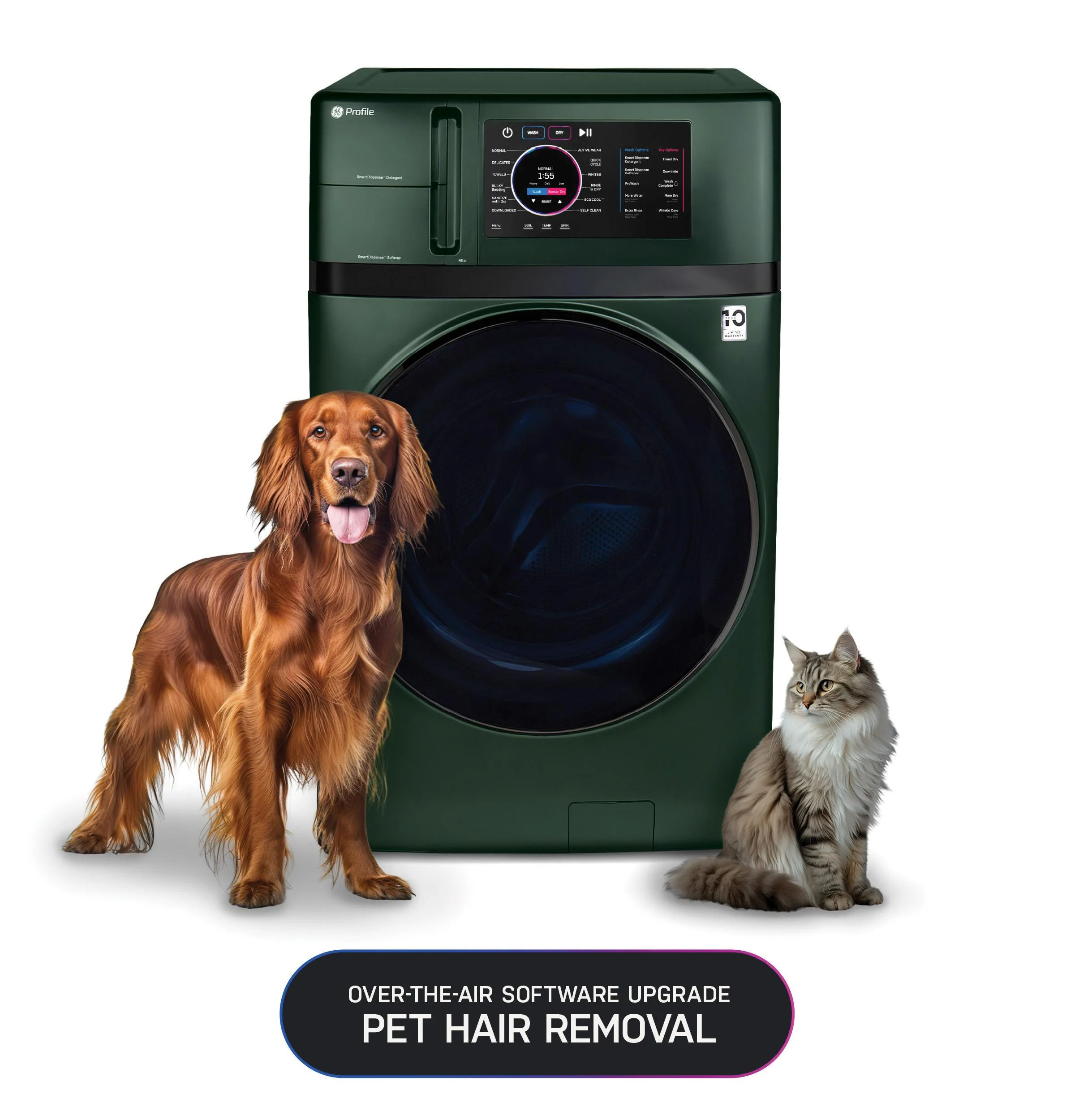 PFQ97HSPVGN GE Profile™ ENERGY STAR® 4.8 cu. ft. Capacity UltraFast Combo with Ventless Inverter Heat Pump Technology Washer/Dryer - Image 17