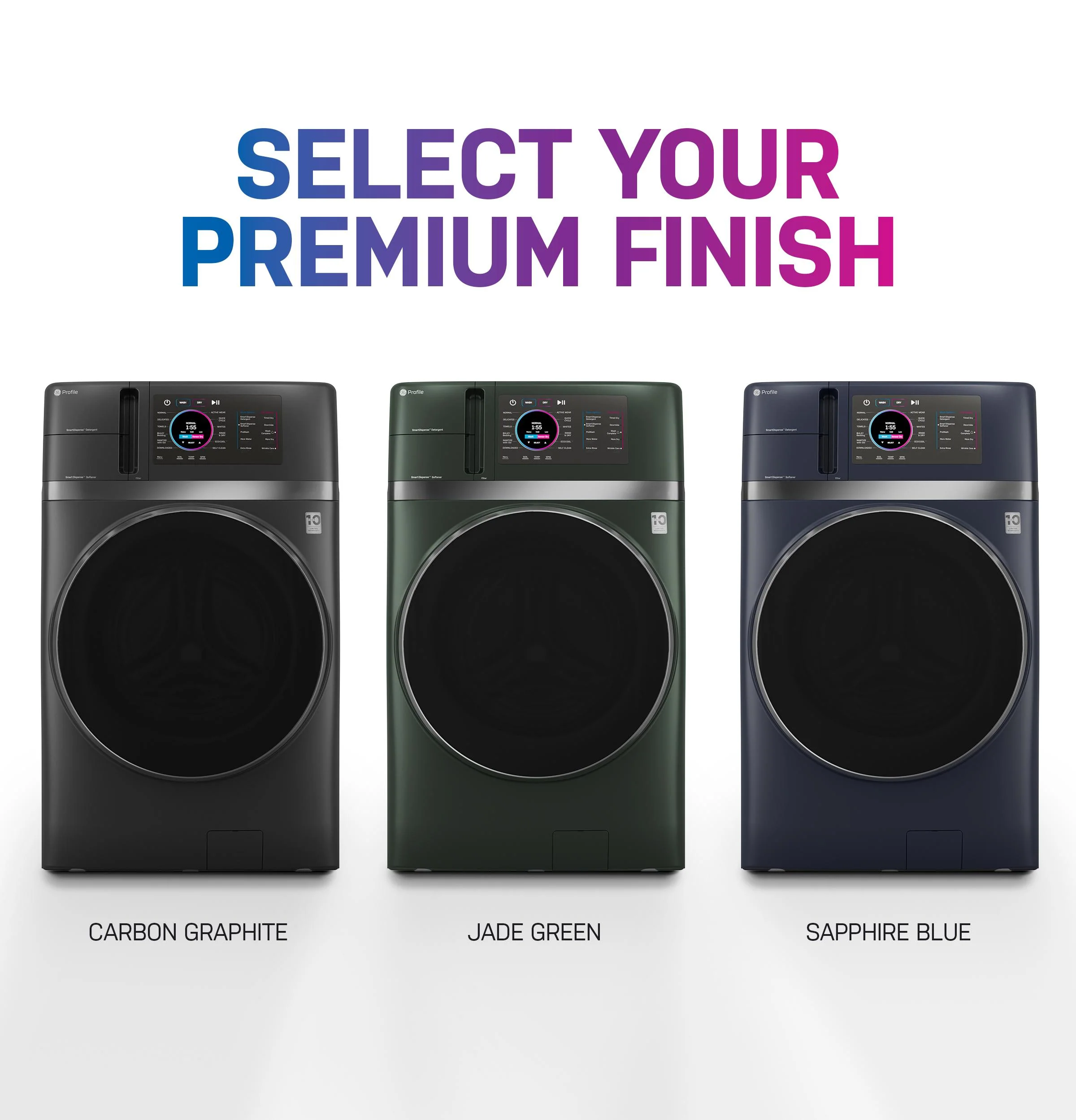 PFQ97HSPVGN GE Profile™ ENERGY STAR® 4.8 cu. ft. Capacity UltraFast Combo with Ventless Inverter Heat Pump Technology Washer/Dryer - Image 23