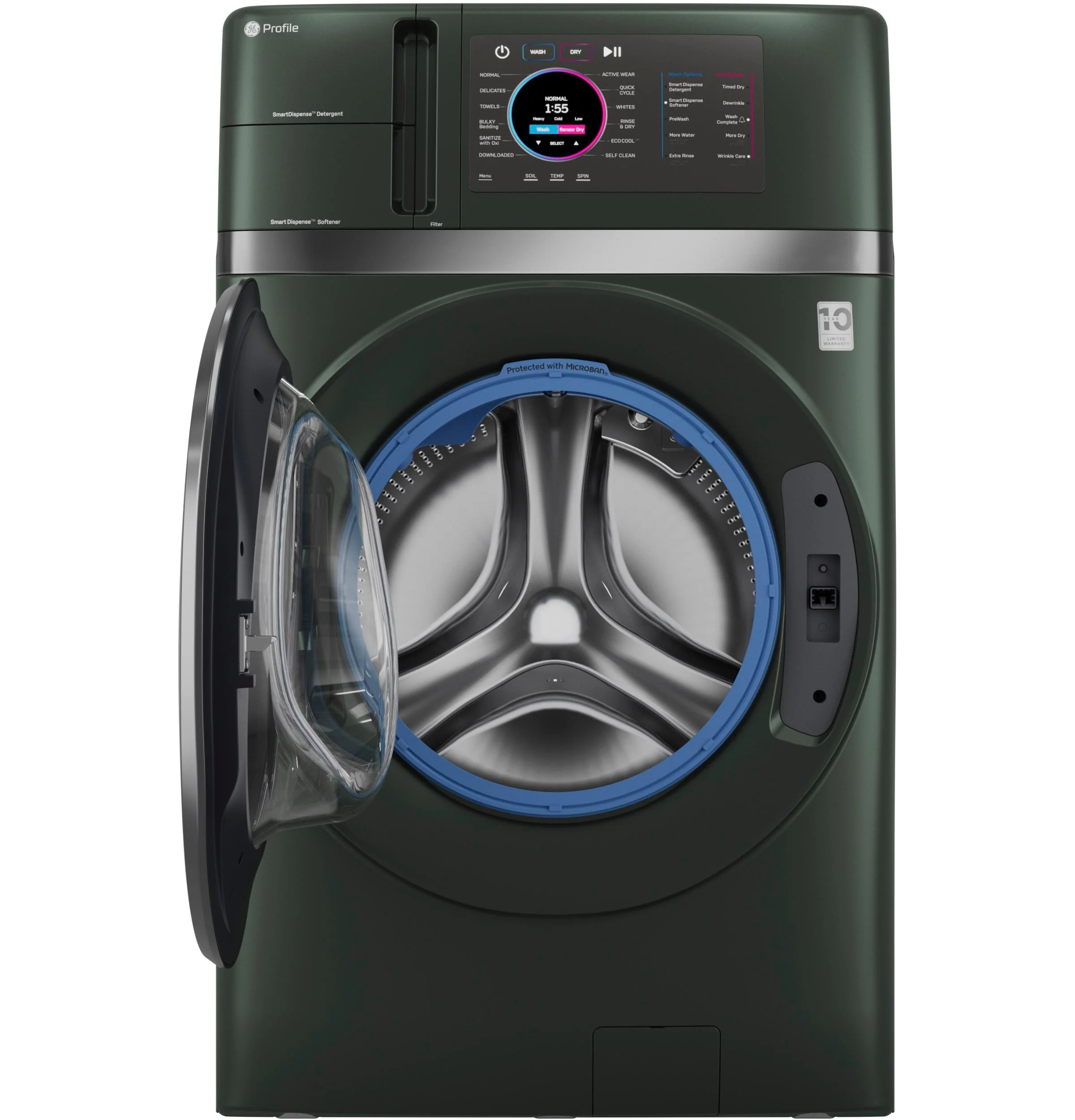 PFQ97HSPVGN GE Profile™ ENERGY STAR® 4.8 cu. ft. Capacity UltraFast Combo with Ventless Inverter Heat Pump Technology Washer/Dryer - Image 4