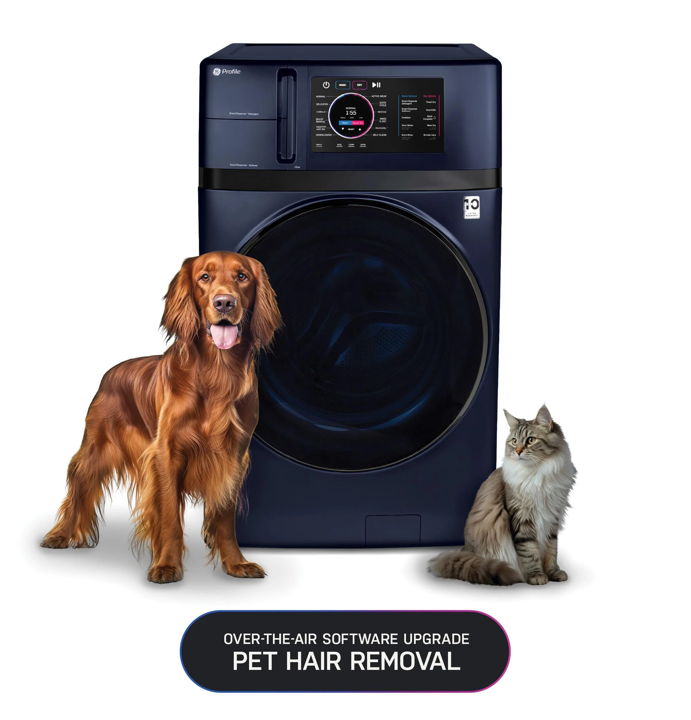 PFQ97HSPVRS GE Profile™ ENERGY STAR® 4.8 cu. ft. Capacity UltraFast Combo with Ventless Inverter Heat Pump Technology Washer/Dryer - Image 17