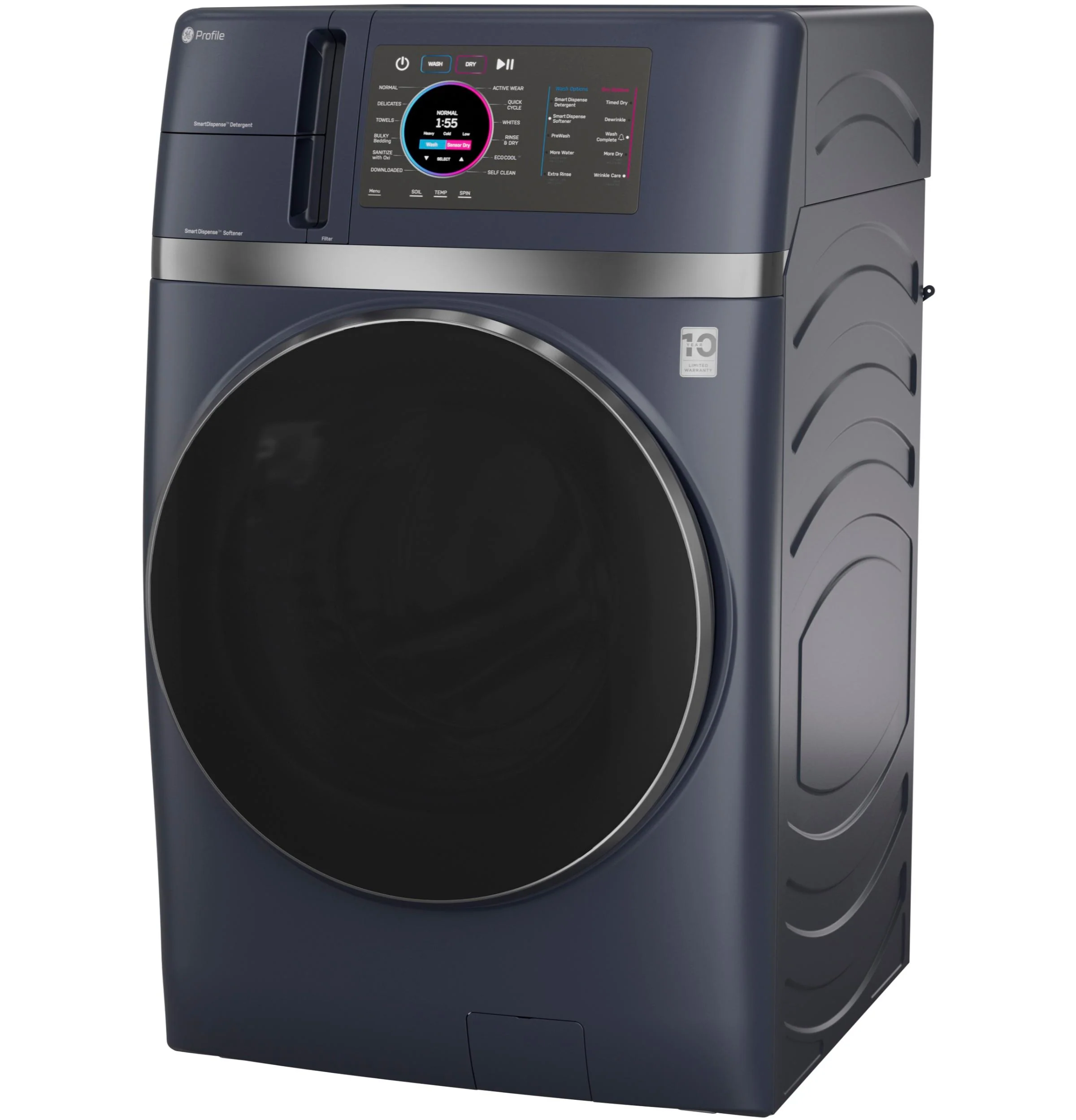 PFQ97HSPVRS GE Profile™ ENERGY STAR® 4.8 cu. ft. Capacity UltraFast Combo with Ventless Inverter Heat Pump Technology Washer/Dryer - Image 7