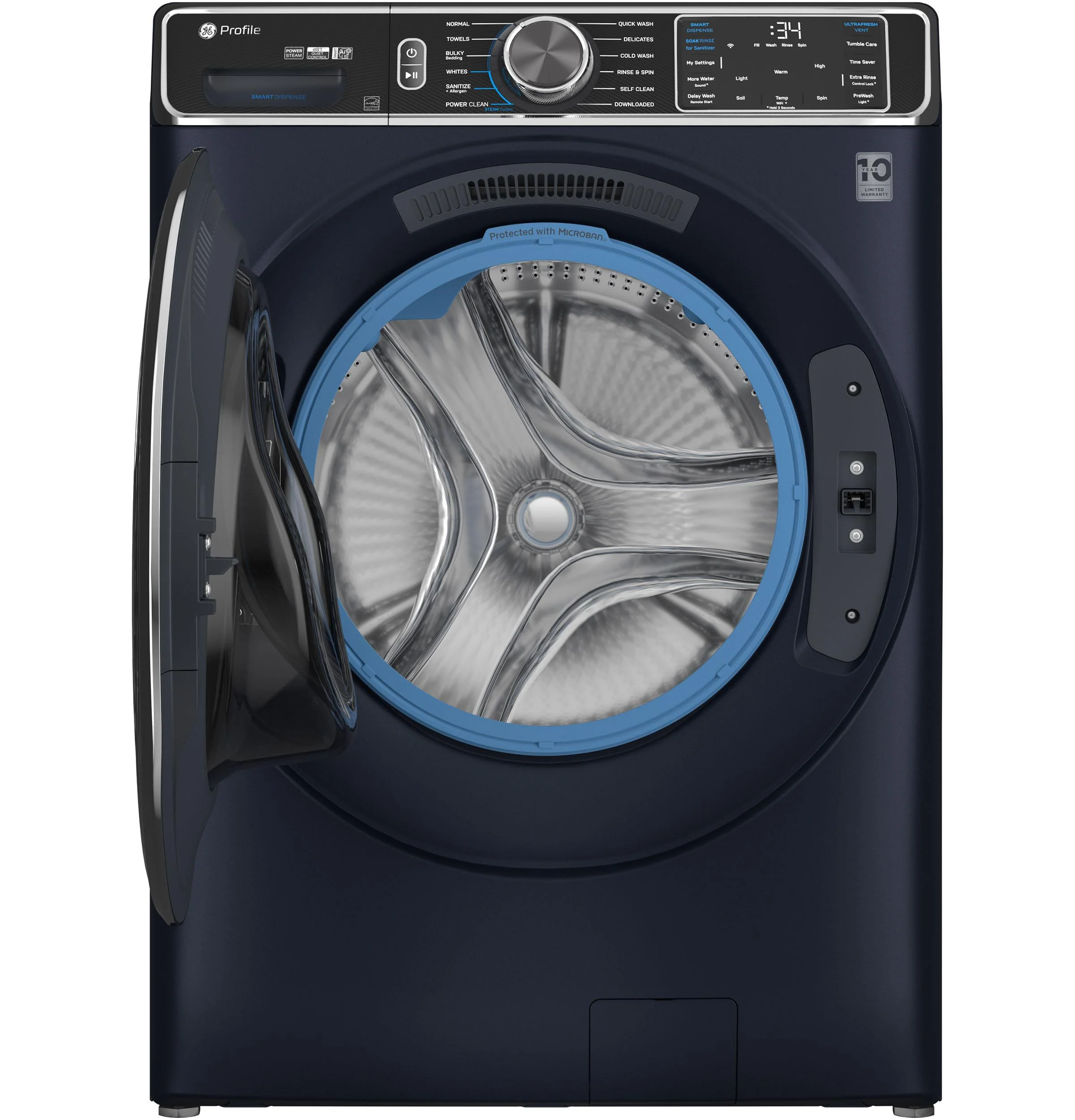 PFW870SPVRS GE Profile™ 5.3 cu. ft. Capacity Smart Front Load ENERGY STAR® Washer with UltraFresh™ Vent System+ with OdorBlock™ - Image 10