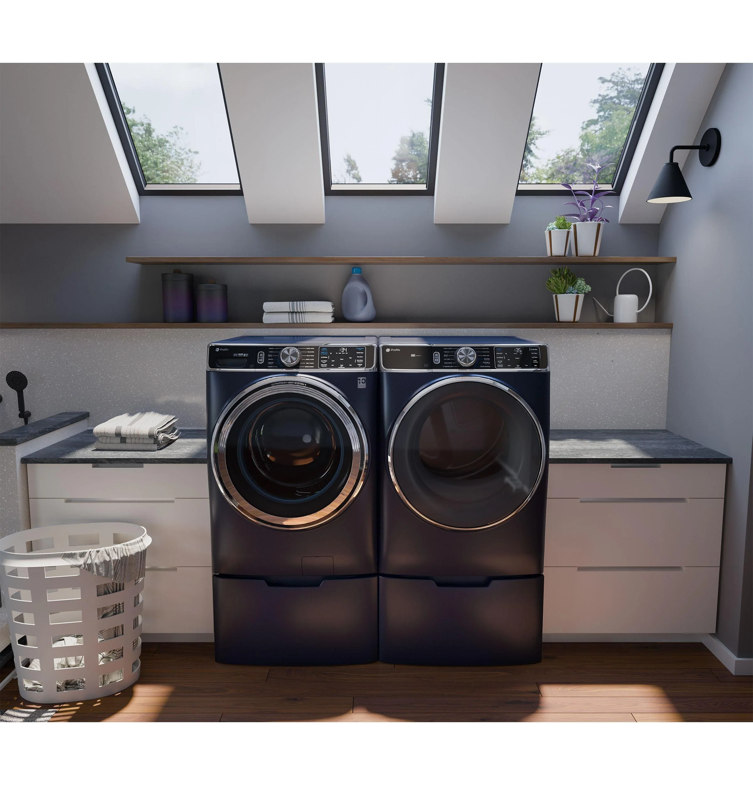 PFW870SPVRS GE Profile™ 5.3 cu. ft. Capacity Smart Front Load ENERGY STAR® Washer with UltraFresh™ Vent System+ with OdorBlock™ - Image 12