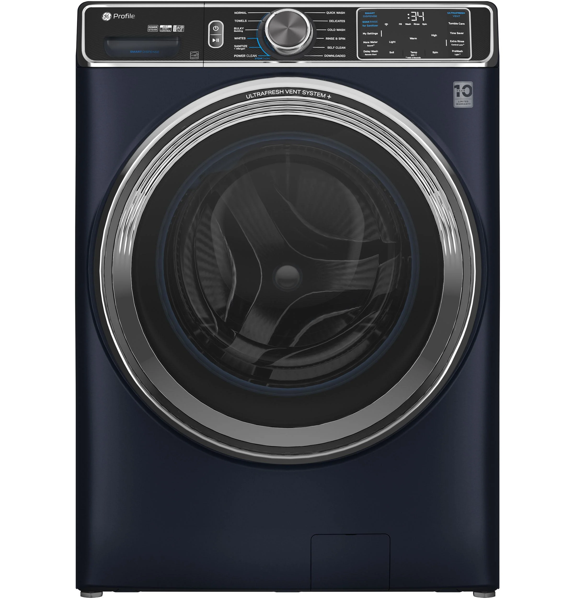PFW870SPVRS GE Profile™ 5.3 cu. ft. Capacity Smart Front Load ENERGY STAR® Washer with UltraFresh™ Vent System+ with OdorBlock™ - Image 9