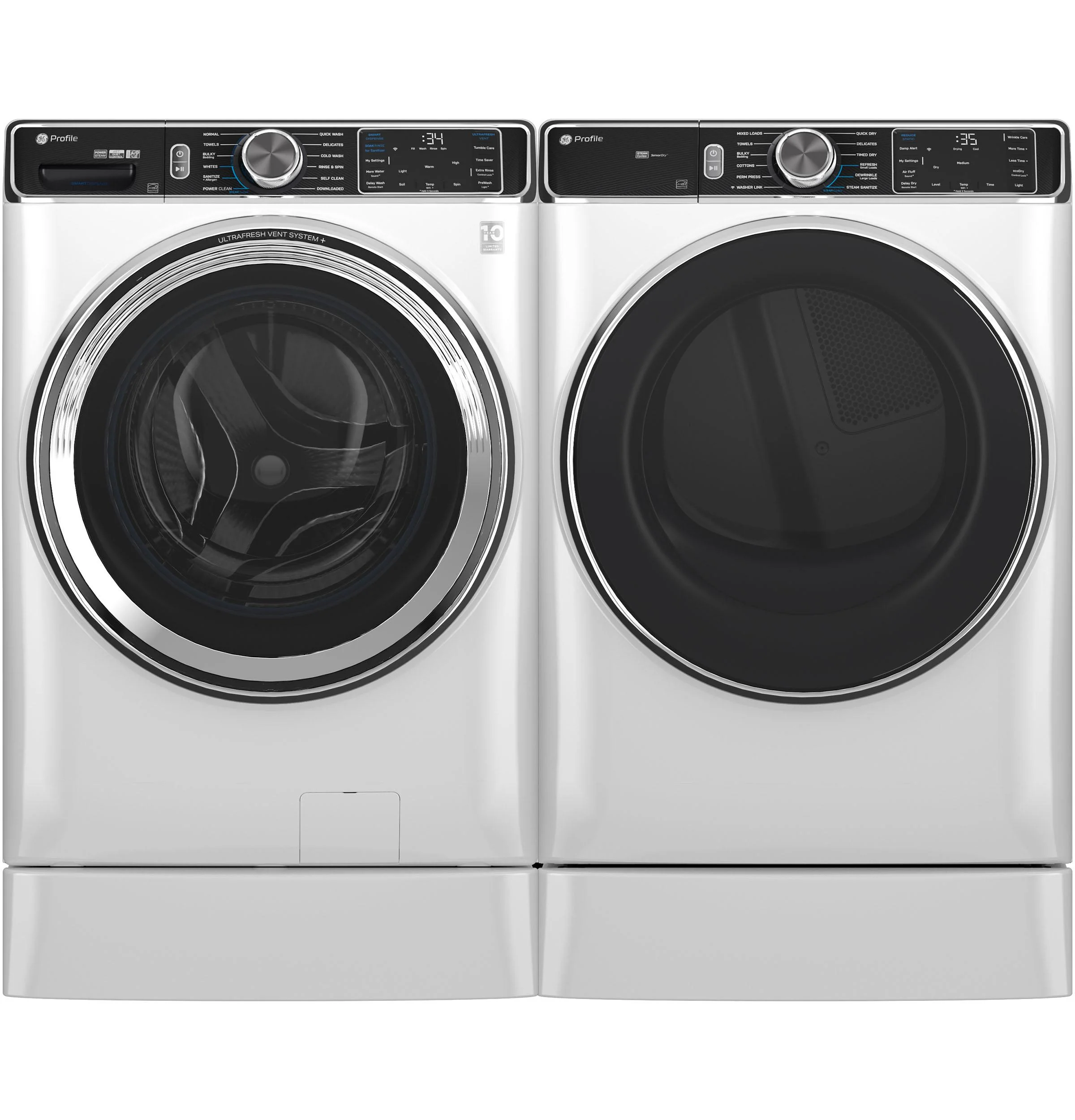 PFW870SSVWW GE Profile™ 5.3 cu. ft. Capacity Smart Front Load ENERGY STAR® Washer with UltraFresh™ Vent System+ with OdorBlock™ - Image 15