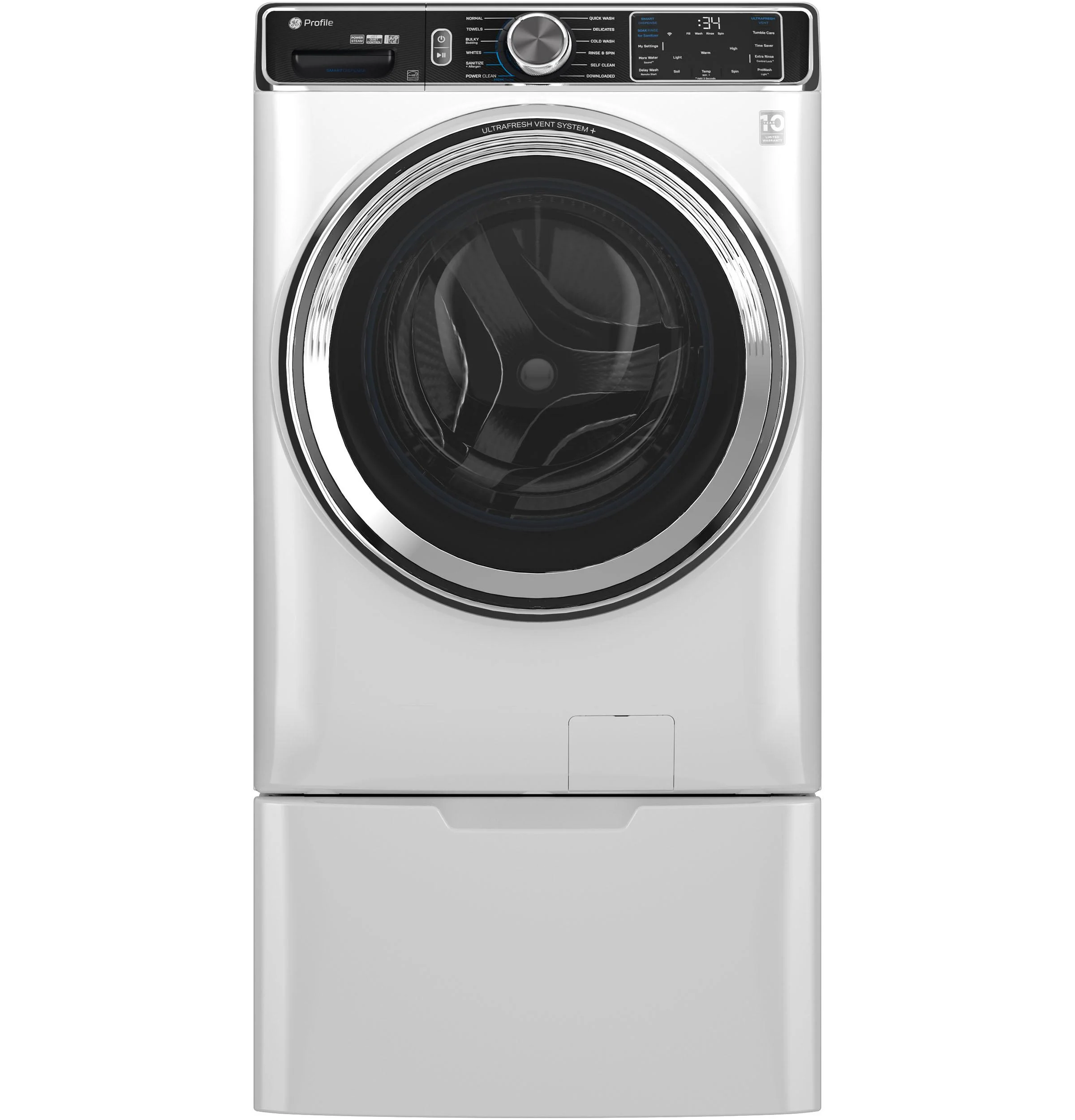 PFW870SSVWW GE Profile™ 5.3 cu. ft. Capacity Smart Front Load ENERGY STAR® Washer with UltraFresh™ Vent System+ with OdorBlock™ - Image 18