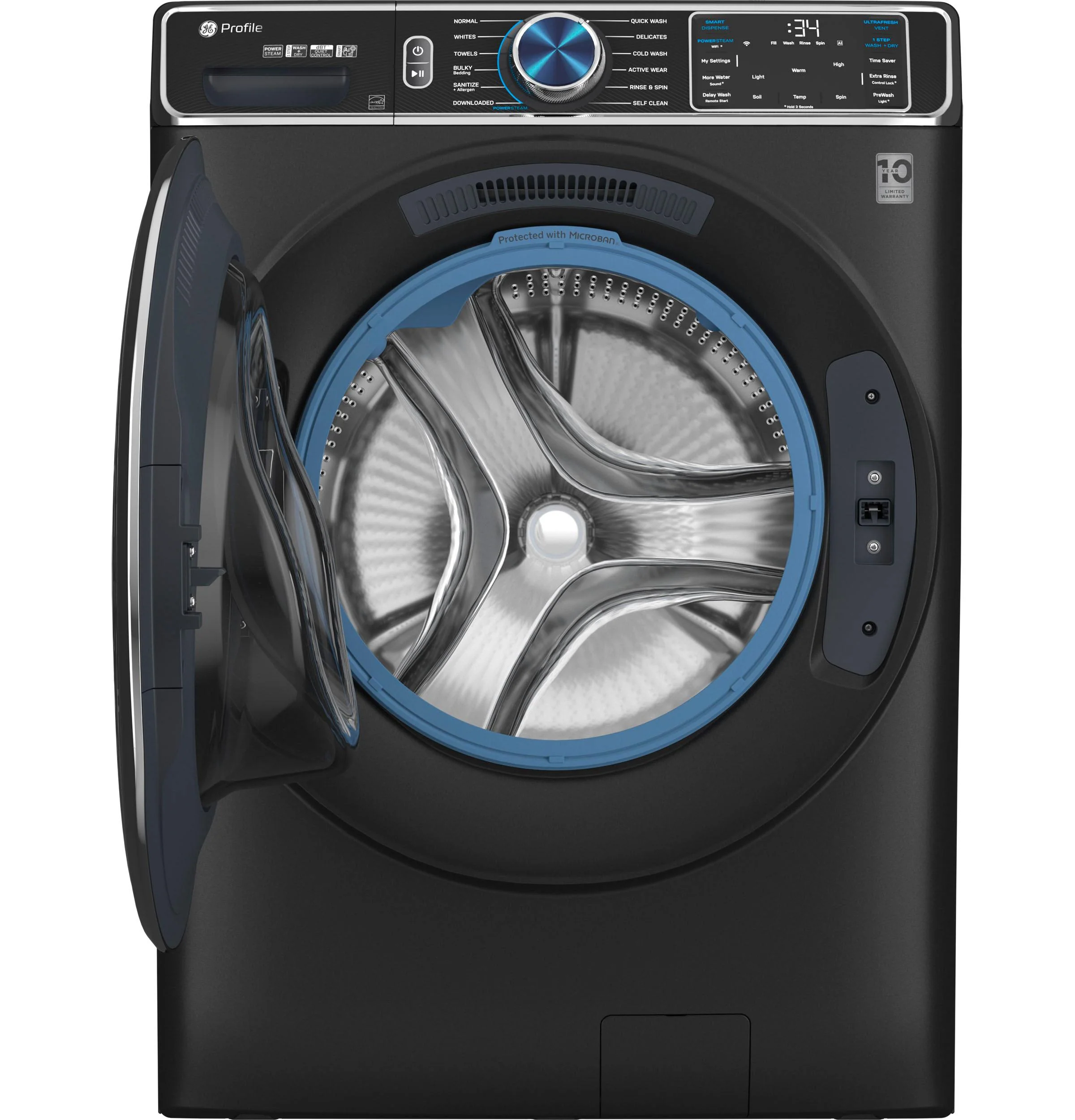 PFW950SPTDS GE Profile™ 5.3 cu. ft. Capacity Smart Front Load ENERGY STAR® Steam Washer with Adaptive SmartDispense™ UltraFresh Vent System Plus™ with OdorBlock™ - Image 2
