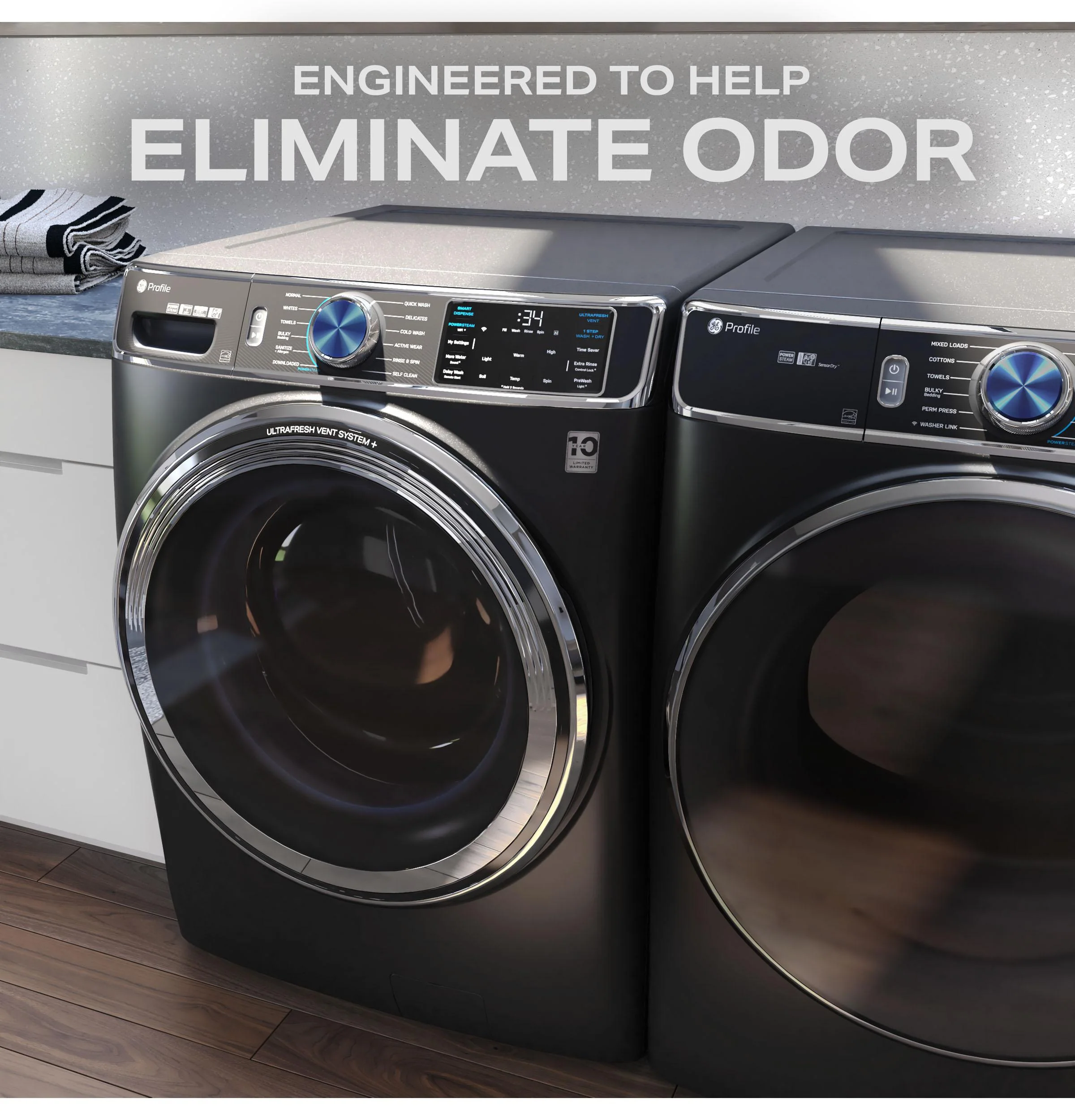 PFW950SPTDS GE Profile™ 5.3 cu. ft. Capacity Smart Front Load ENERGY STAR® Steam Washer with Adaptive SmartDispense™ UltraFresh Vent System Plus™ with OdorBlock™ - Image 52