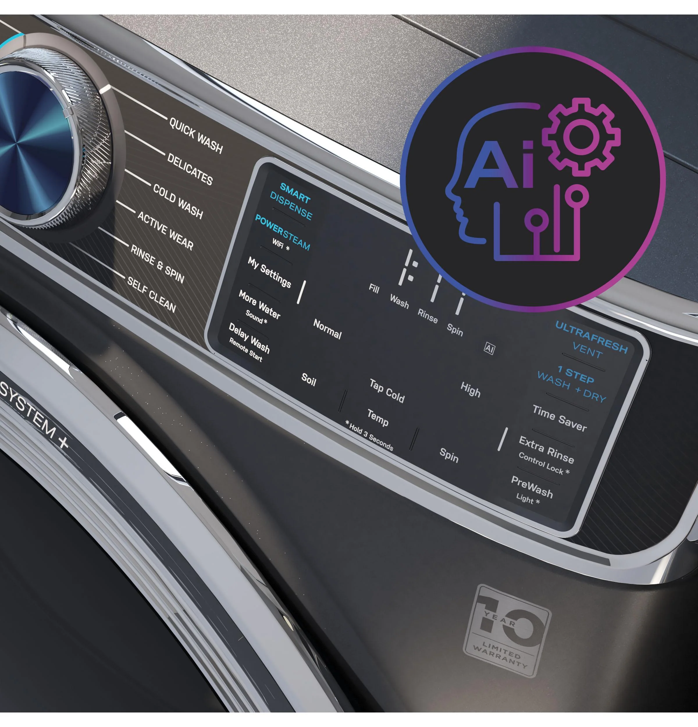 PFW950SPTDS GE Profile™ 5.3 cu. ft. Capacity Smart Front Load ENERGY STAR® Steam Washer with Adaptive SmartDispense™ UltraFresh Vent System Plus™ with OdorBlock™ - Image 59