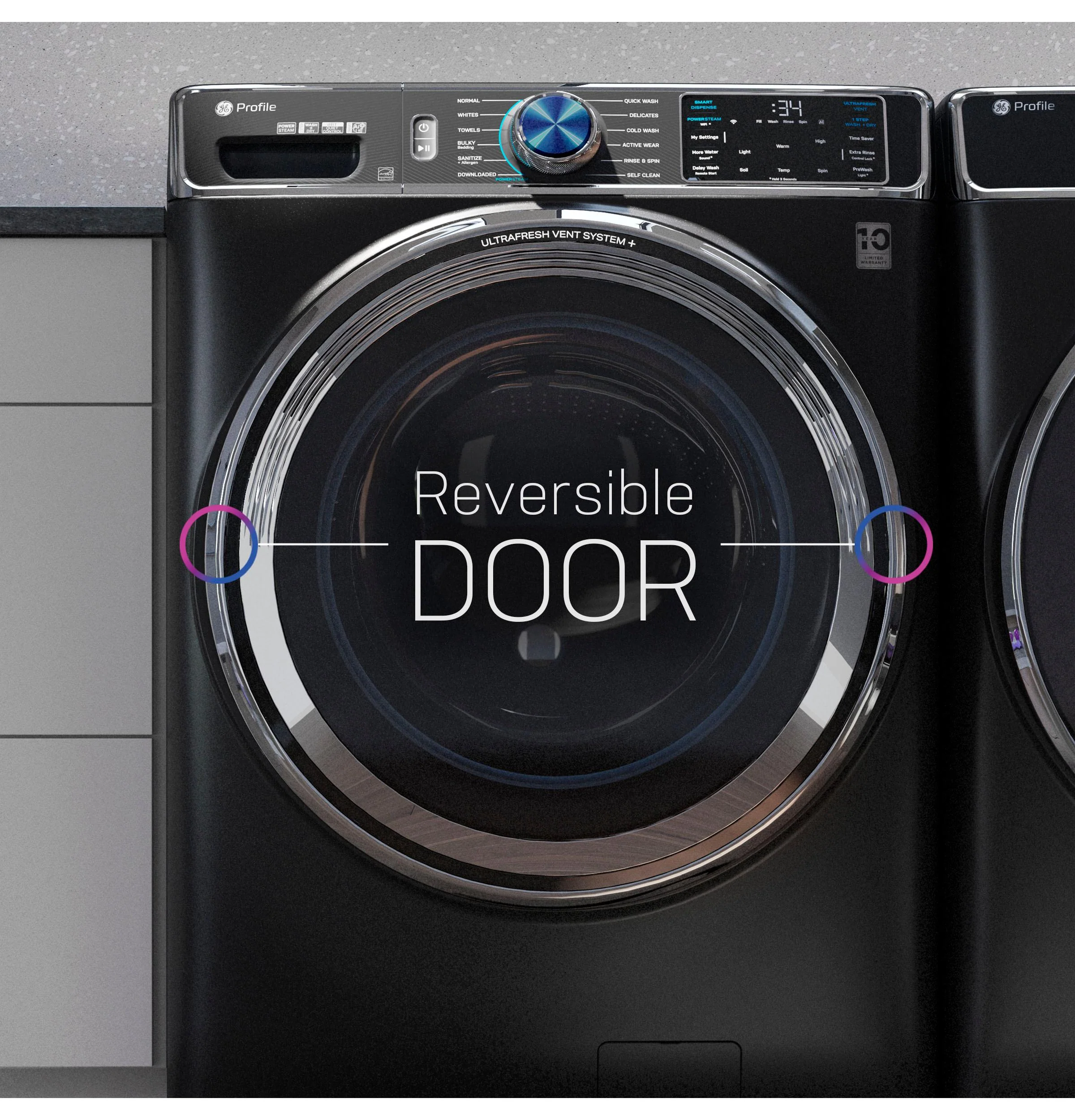PFW955SPWDS GE Profile™ 5.5 cu. ft. Capacity Smart Front Load ENERGY STAR® Steam Washer with UltraFresh Vent System+ and Smart Wash & Smart Rinse - Image 16