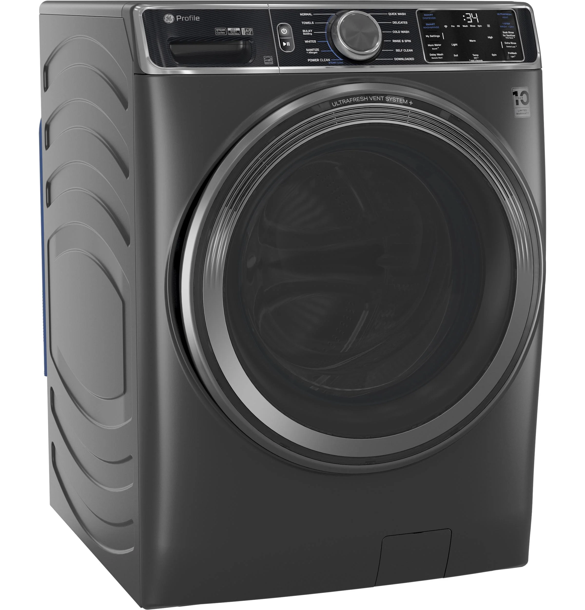PFW955SPWDS GE Profile™ 5.5 cu. ft. Capacity Smart Front Load ENERGY STAR® Steam Washer with UltraFresh Vent System+ and Smart Wash & Smart Rinse - Image 4
