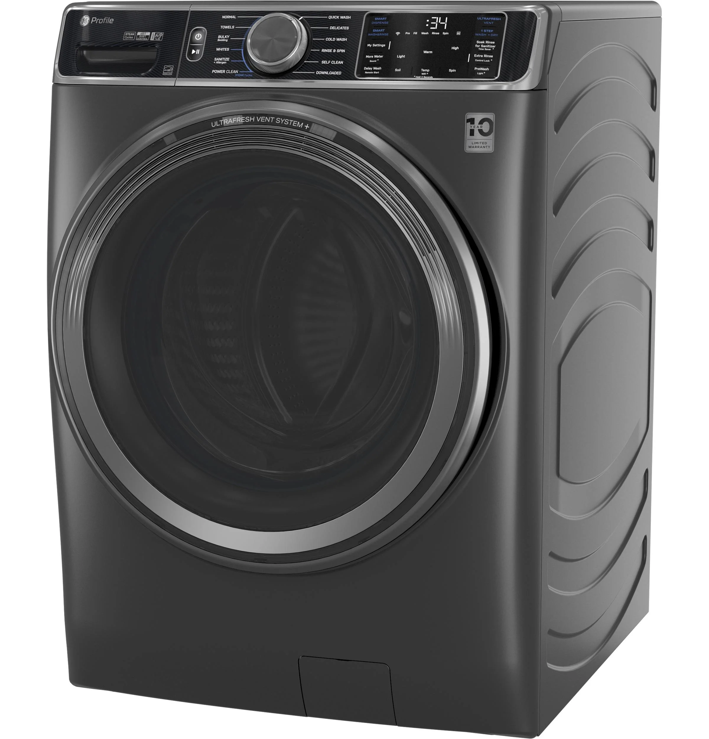 PFW955SPWDS GE Profile™ 5.5 cu. ft. Capacity Smart Front Load ENERGY STAR® Steam Washer with UltraFresh Vent System+ and Smart Wash & Smart Rinse - Image 5