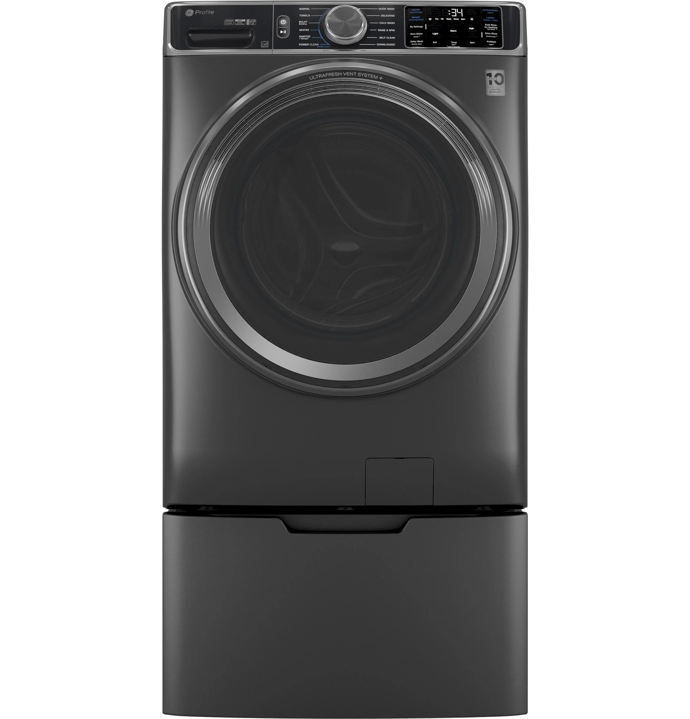 PFW955SPWDS GE Profile™ 5.5 cu. ft. Capacity Smart Front Load ENERGY STAR® Steam Washer with UltraFresh Vent System+ and Smart Wash & Smart Rinse - Image 6