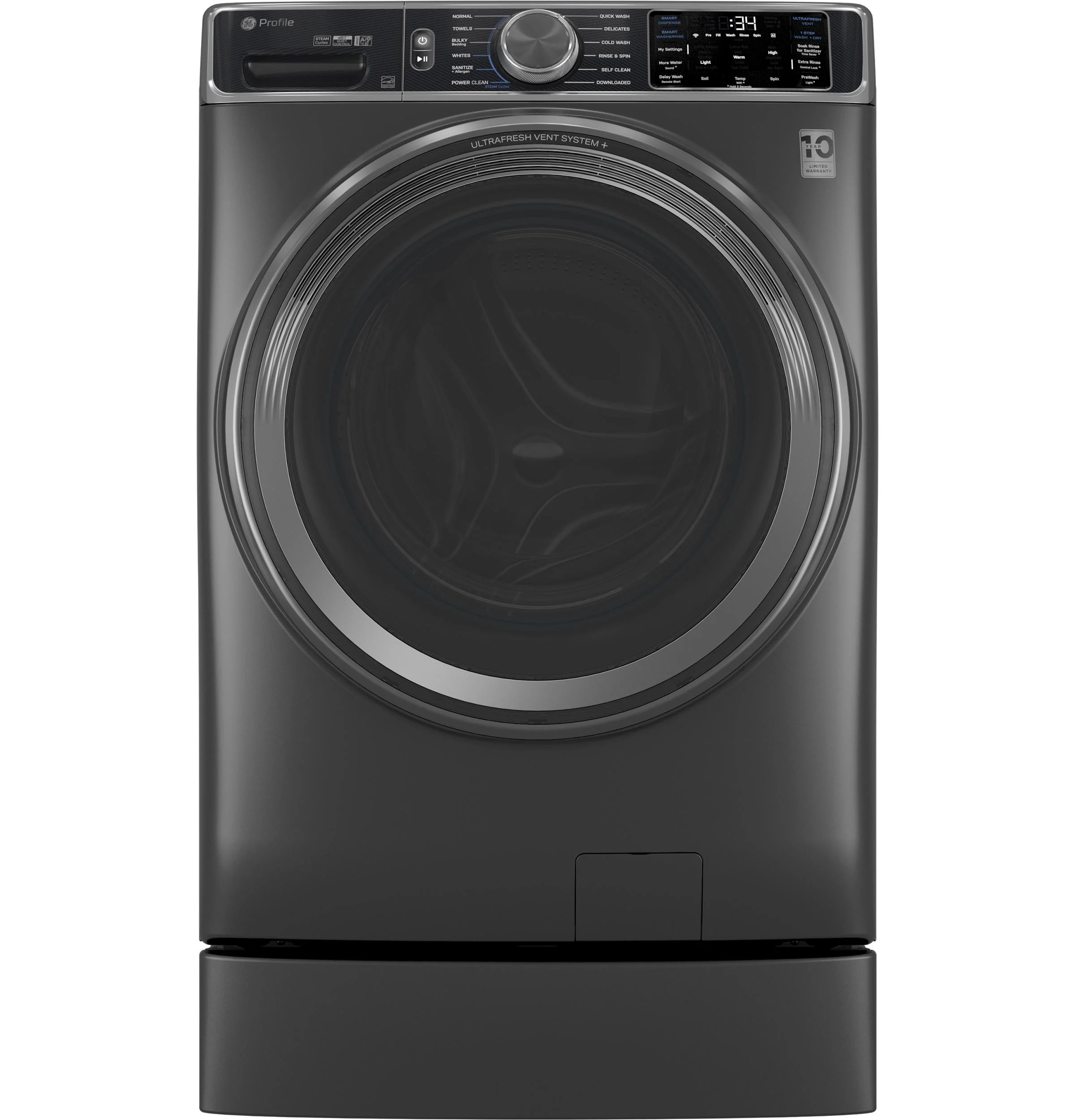 PFW955SPWDS GE Profile™ 5.5 cu. ft. Capacity Smart Front Load ENERGY STAR® Steam Washer with UltraFresh Vent System+ and Smart Wash & Smart Rinse - Image 7