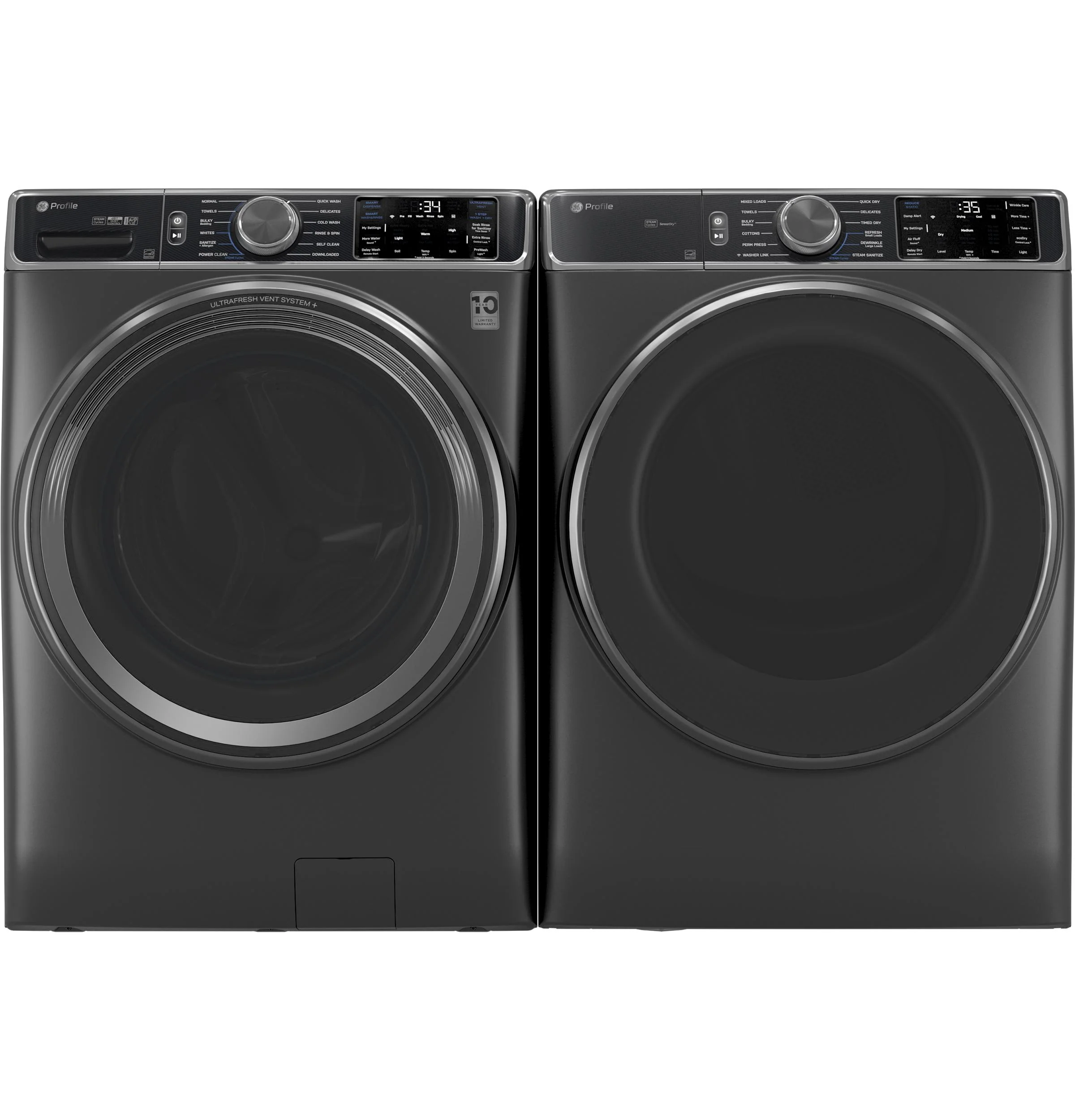 PFW955SPWDS GE Profile™ 5.5 cu. ft. Capacity Smart Front Load ENERGY STAR® Steam Washer with UltraFresh Vent System+ and Smart Wash & Smart Rinse - Image 8