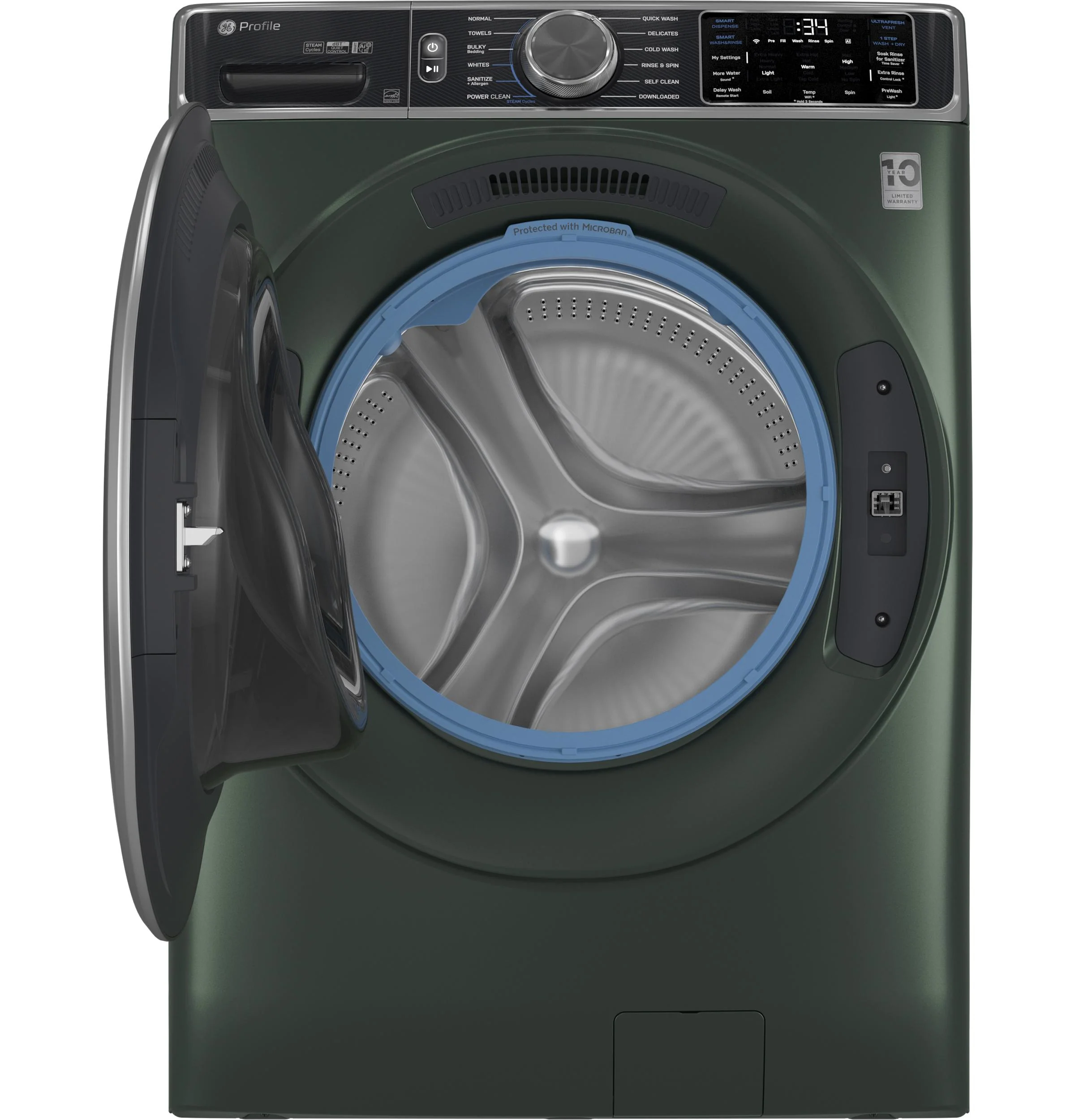 PFW955SPWGN GE Profile™ 5.5 cu. ft. Capacity Smart Front Load ENERGY STAR® Steam Washer with UltraFresh Vent System+ and Smart Wash & Smart Rinse - Image 2