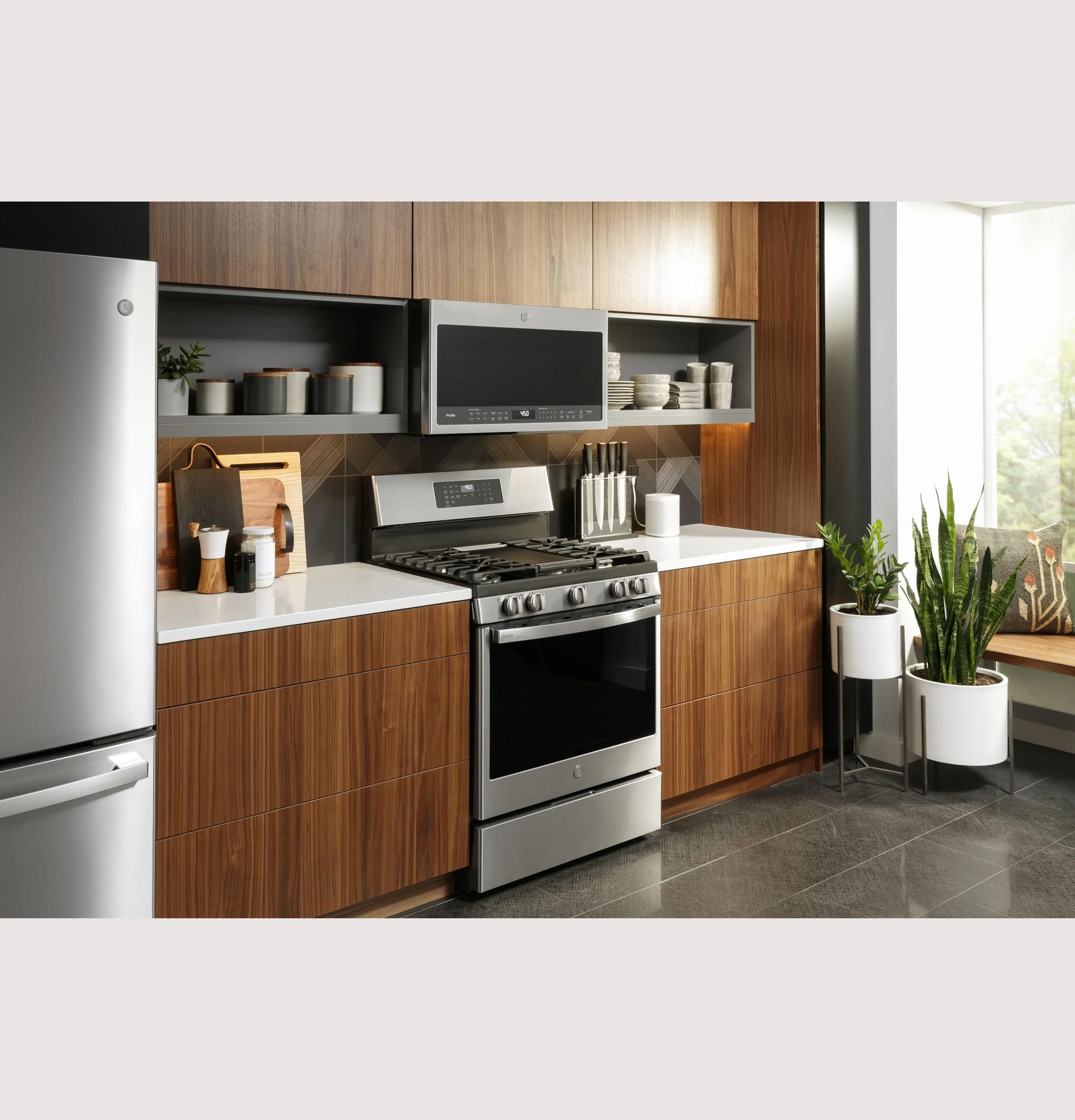PGB935YPFS GE Profile™ Smart 30" Free-Standing Self Clean Gas Fingerprint Resistant Range with No Preheat Air Fry - Image 7