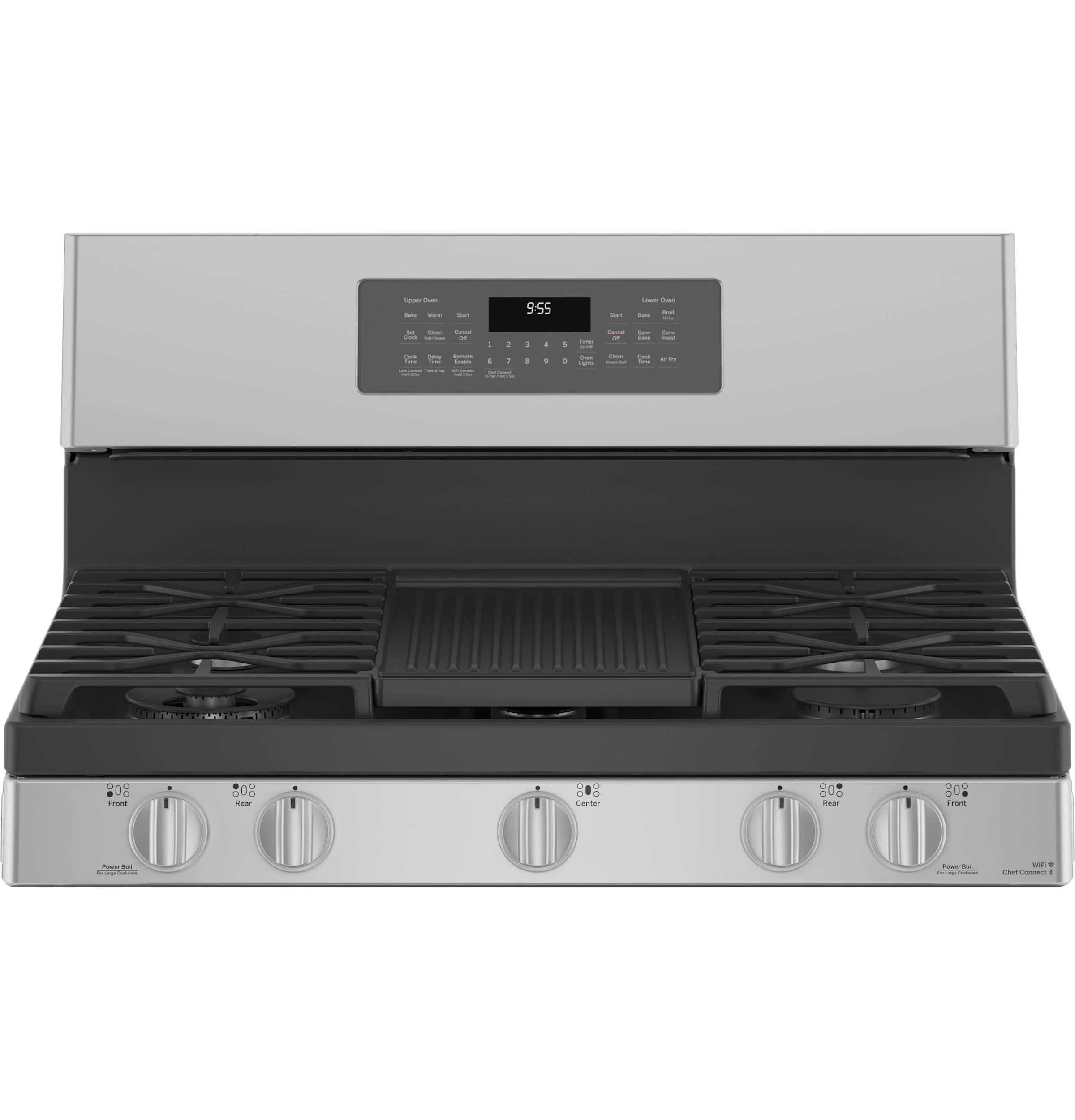 PGB965YPFS GE Profile™ 30" Free-Standing Gas Double Oven Convection Fingerprint Resistant Range with No Preheat Air Fry - Image 4