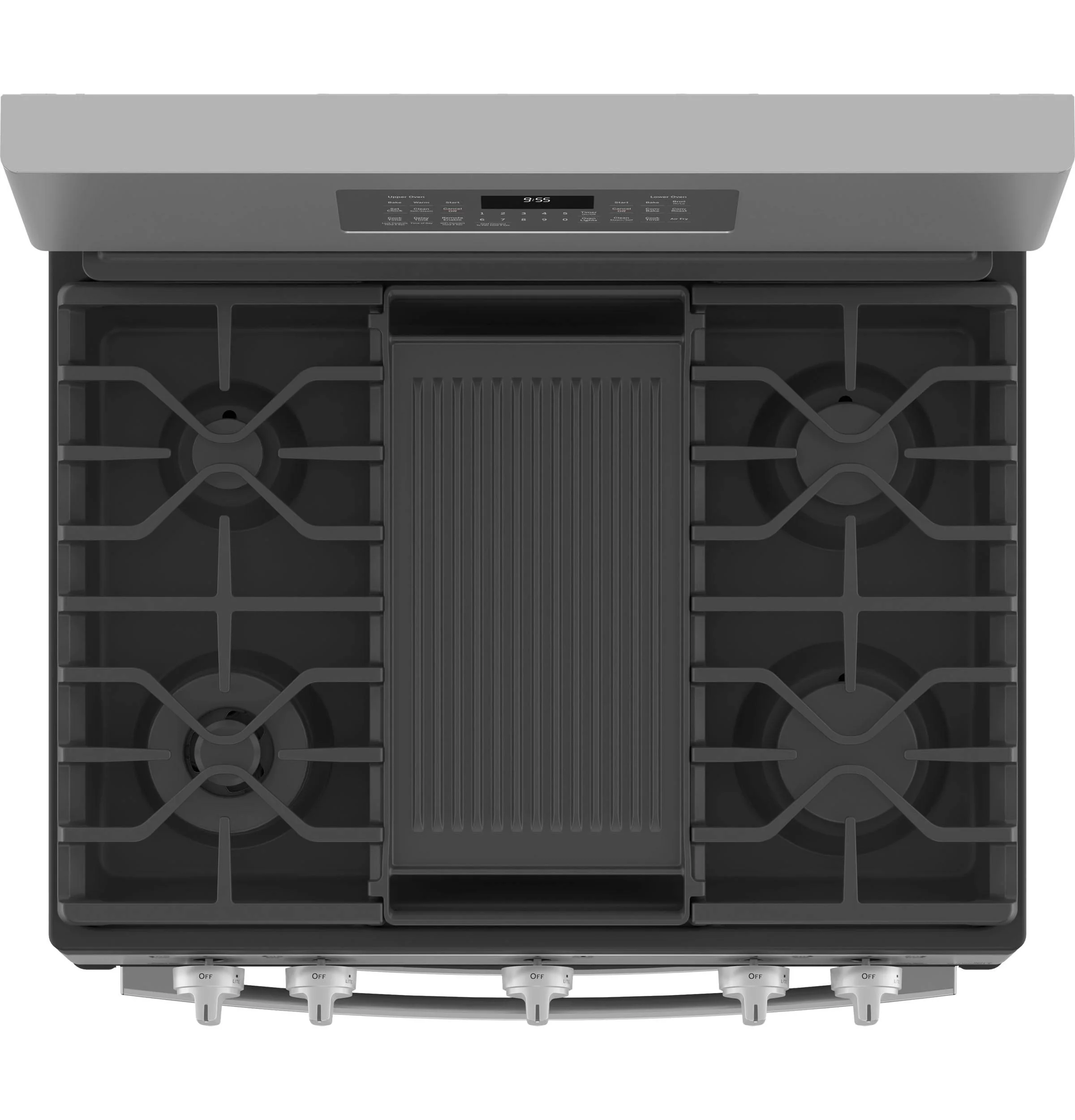 PGB965YPFS GE Profile™ 30" Free-Standing Gas Double Oven Convection Fingerprint Resistant Range with No Preheat Air Fry - Image 5