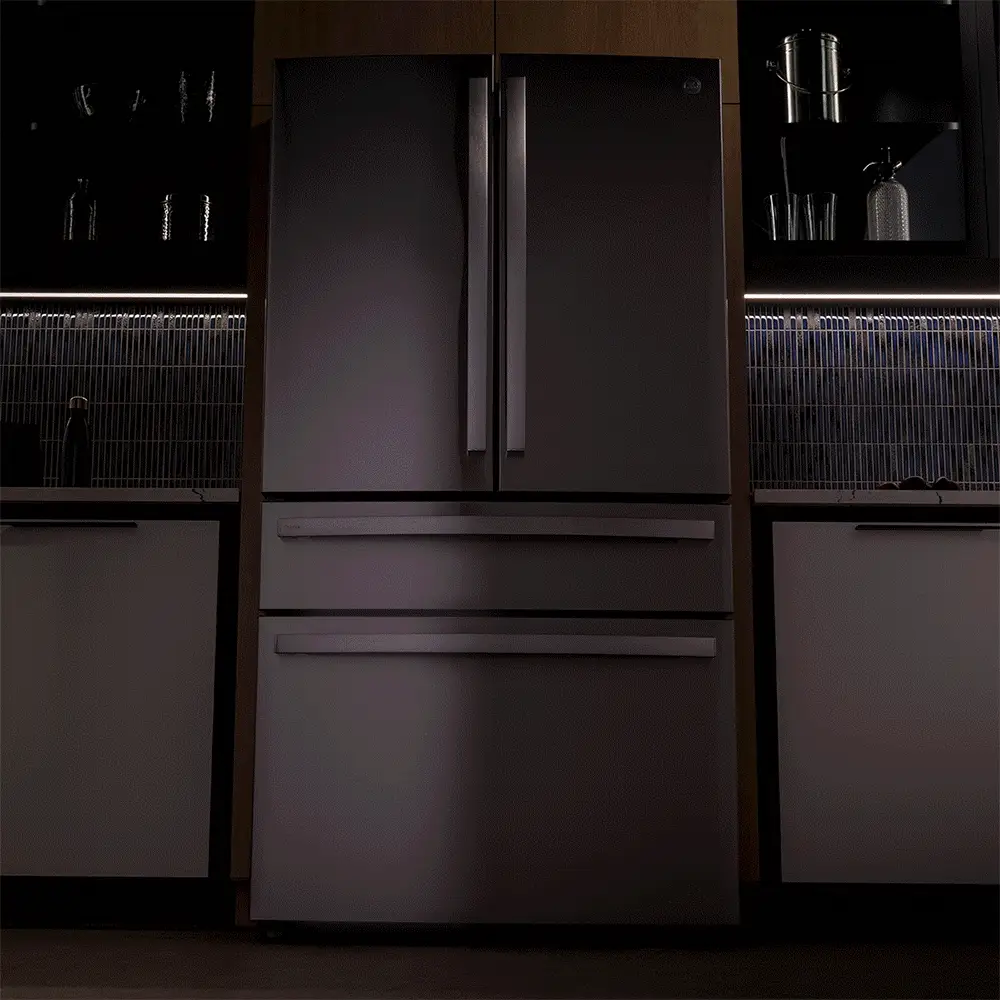 PGD29BYTFS GE Profile™ ENERGY STAR® 29 Cu. Ft. Smart Fingerprint Resistant 4-Door French-Door Refrigerator with Door In Door - Image 9