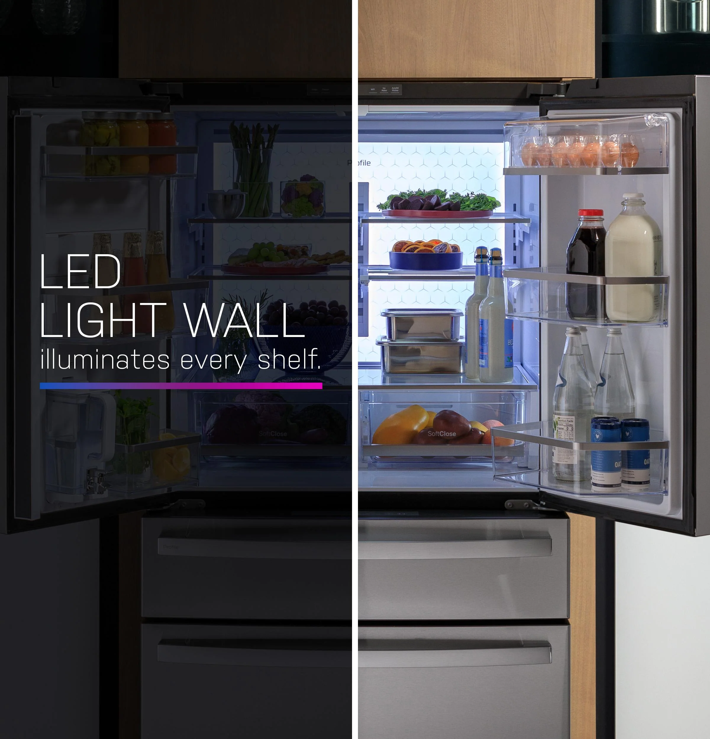 PGE29BYTFS GE Profile™ ENERGY STAR® 28.7 Cu. Ft. Smart Fingerprint Resistant 4-Door French-Door Refrigerator With Dual-Dispense AutoFill Pitcher - Image 12