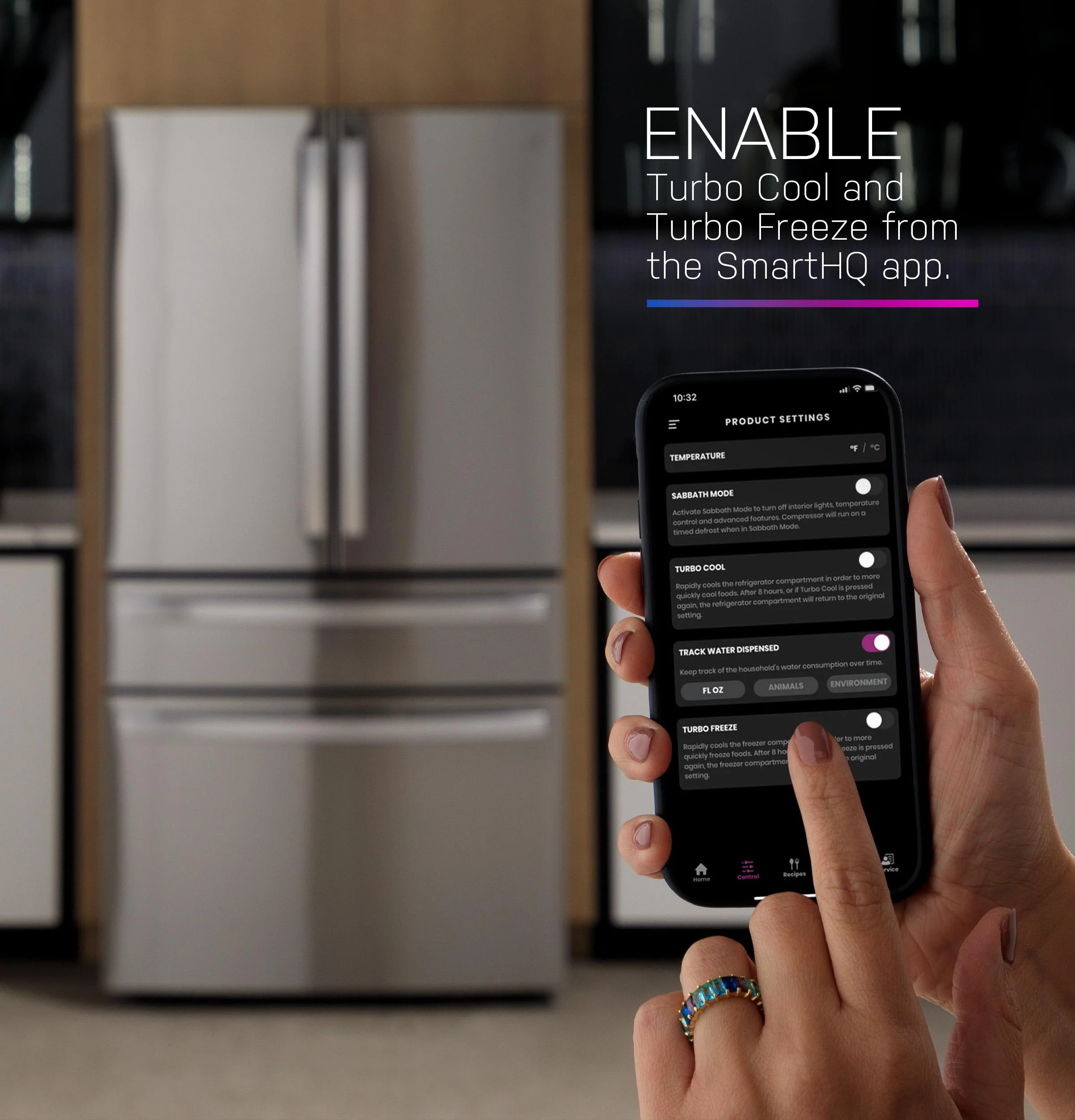 PGE29BYTFS GE Profile™ ENERGY STAR® 28.7 Cu. Ft. Smart Fingerprint Resistant 4-Door French-Door Refrigerator With Dual-Dispense AutoFill Pitcher - Image 15