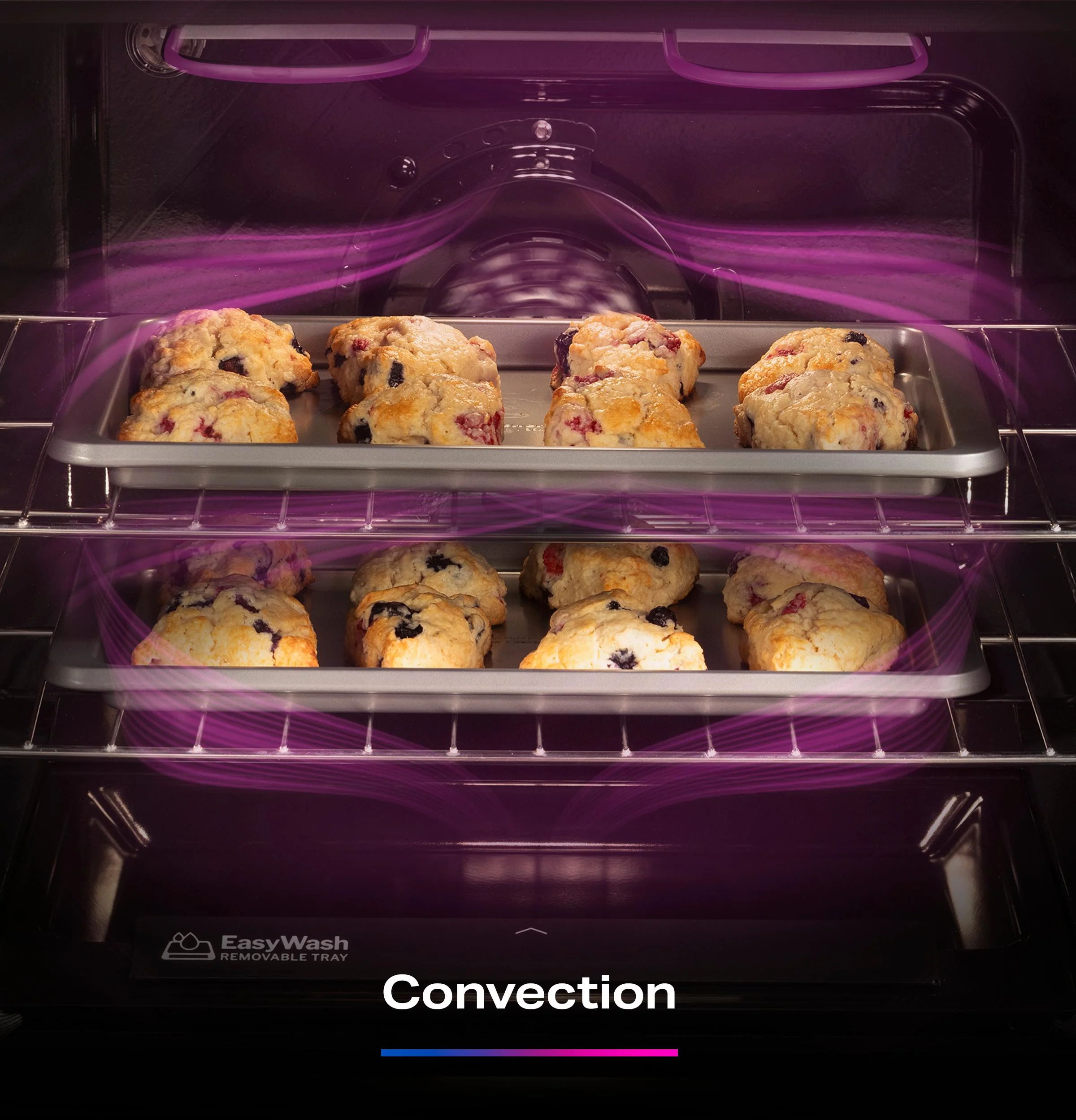 PGF700AYFS GE Profile™ 30" Smart Free-Standing Gas Convection Range with No Preheat Air Fry and EasyWash™ Oven Tray - Image 16
