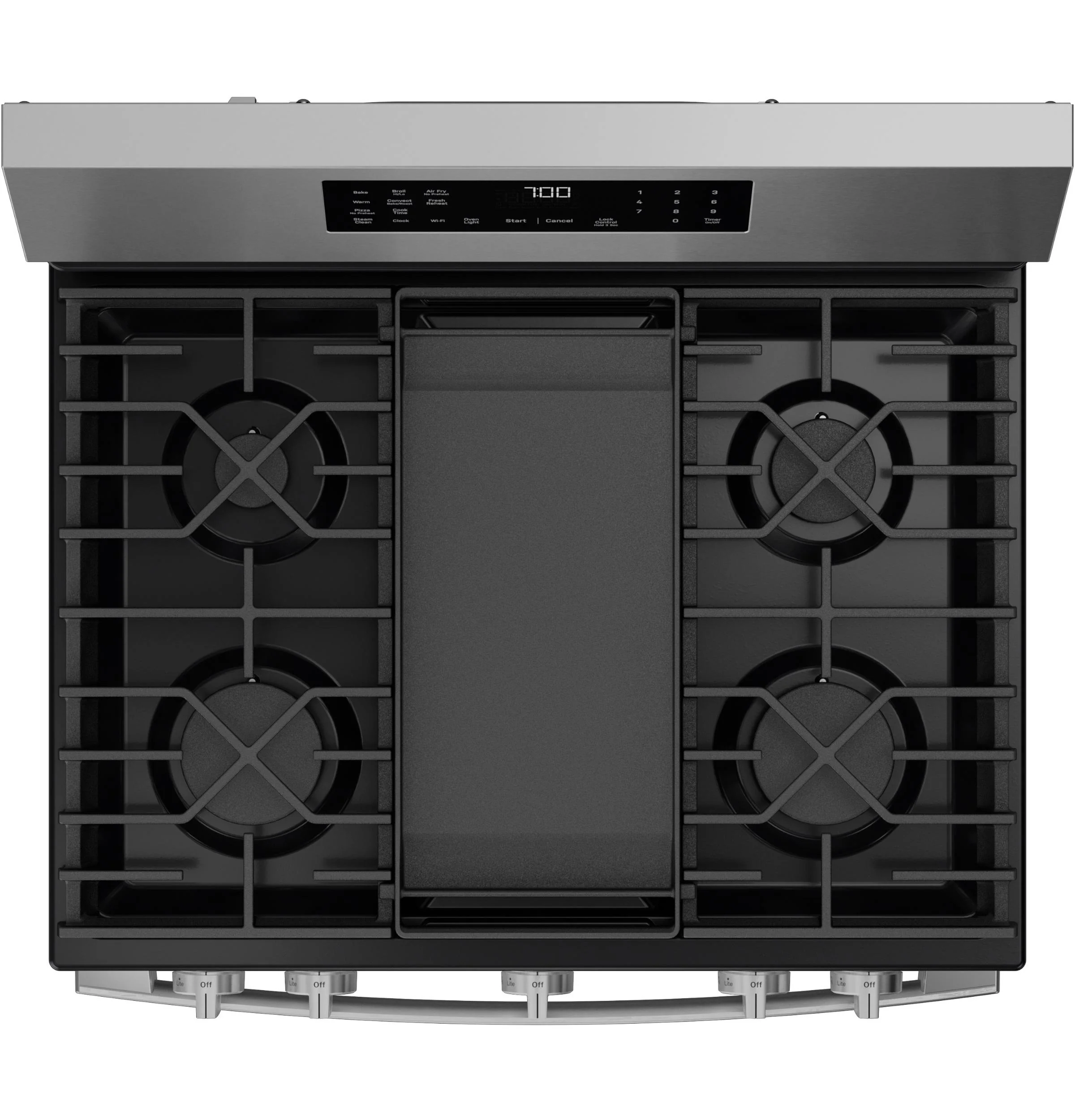 PGF700AYFS GE Profile™ 30" Smart Free-Standing Gas Convection Range with No Preheat Air Fry and EasyWash™ Oven Tray - Image 2