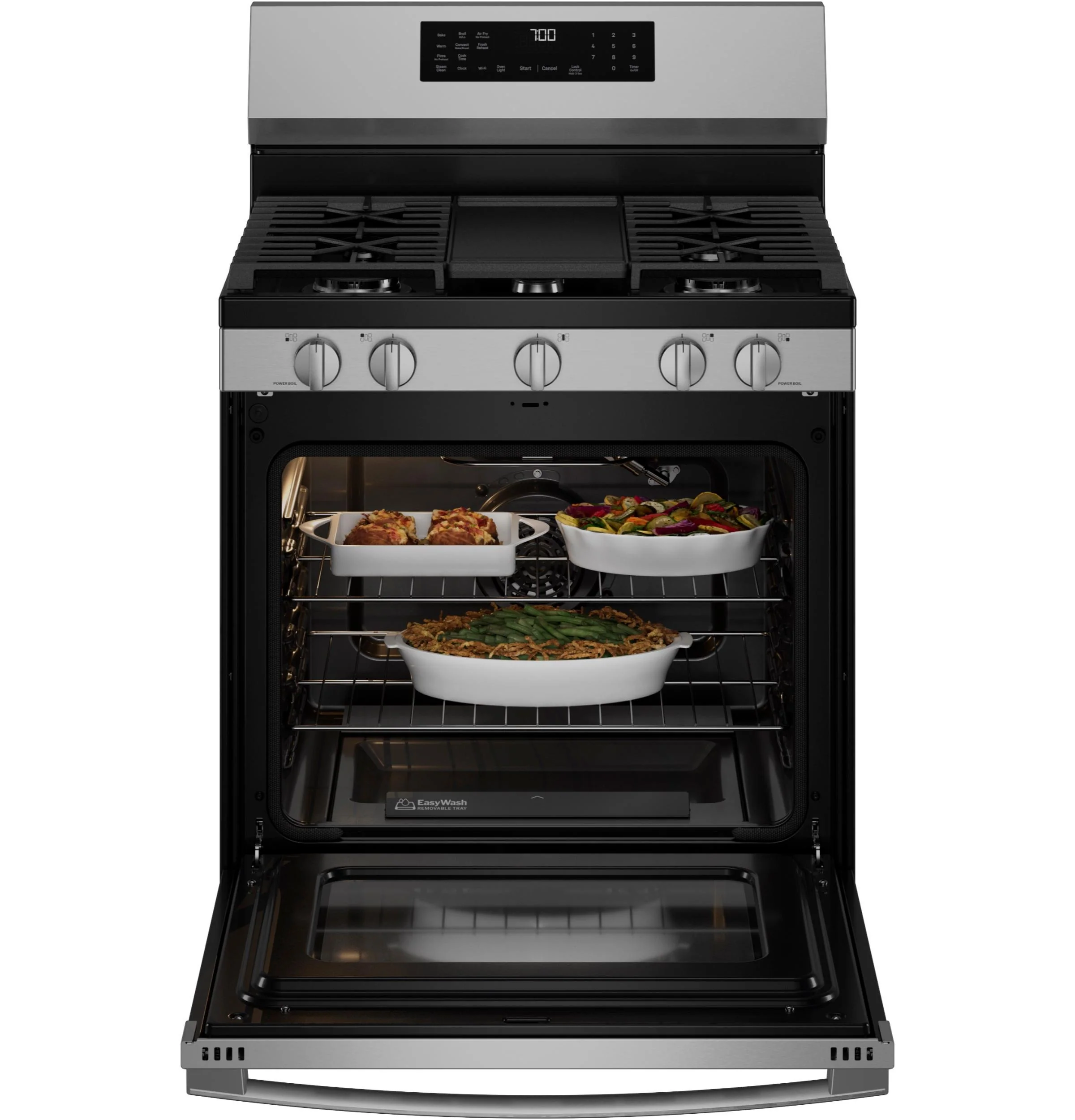 PGF700AYFS GE Profile™ 30" Smart Free-Standing Gas Convection Range with No Preheat Air Fry and EasyWash™ Oven Tray - Image 25