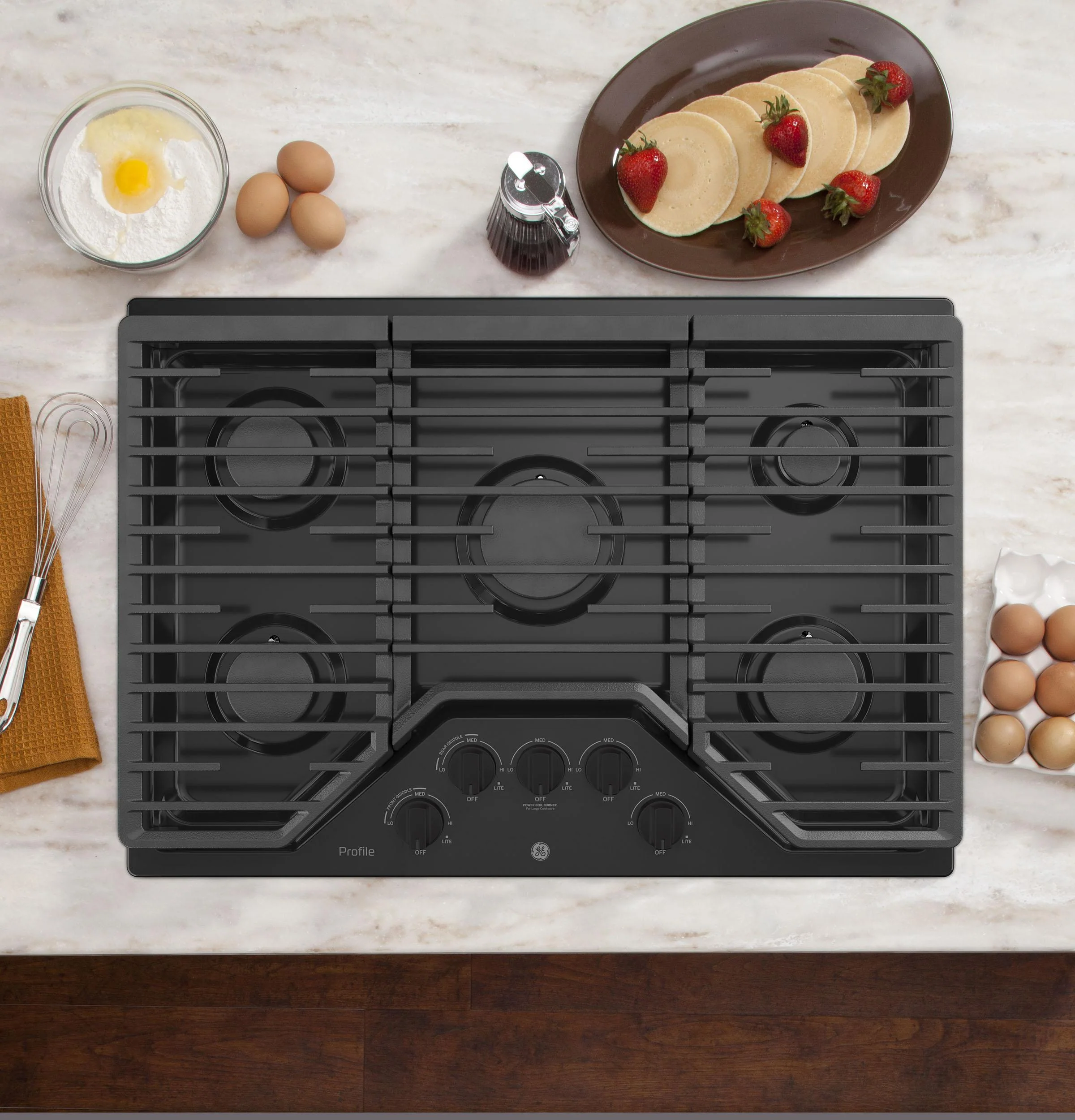 PGP7030DLBB GE Profile™ 30" Built-In Gas Cooktop with 5 Burners - Image 10