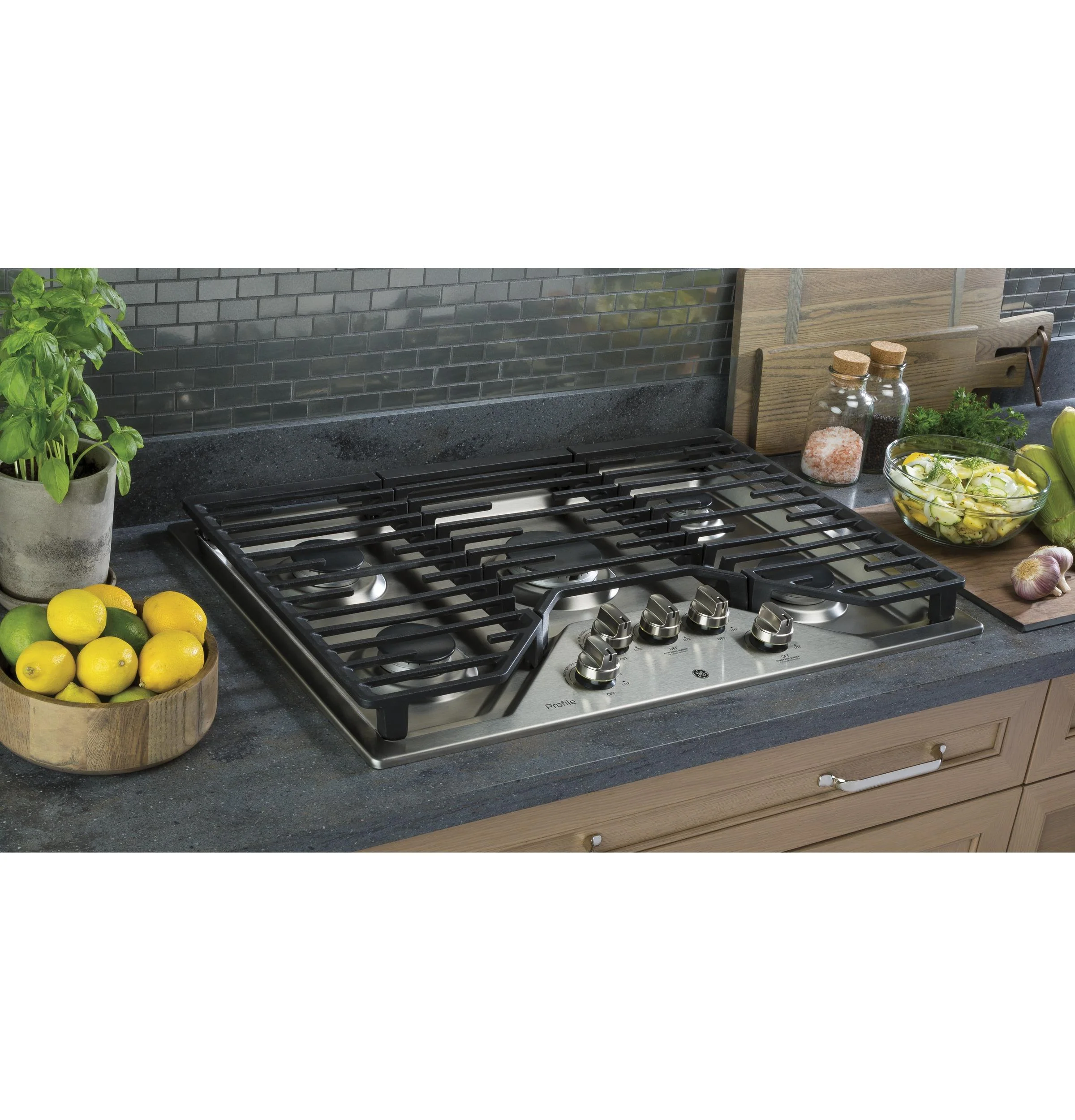 PGP7030SLSS GE Profile™ 30" Built-In Gas Cooktop with 5 Burners - Image 10