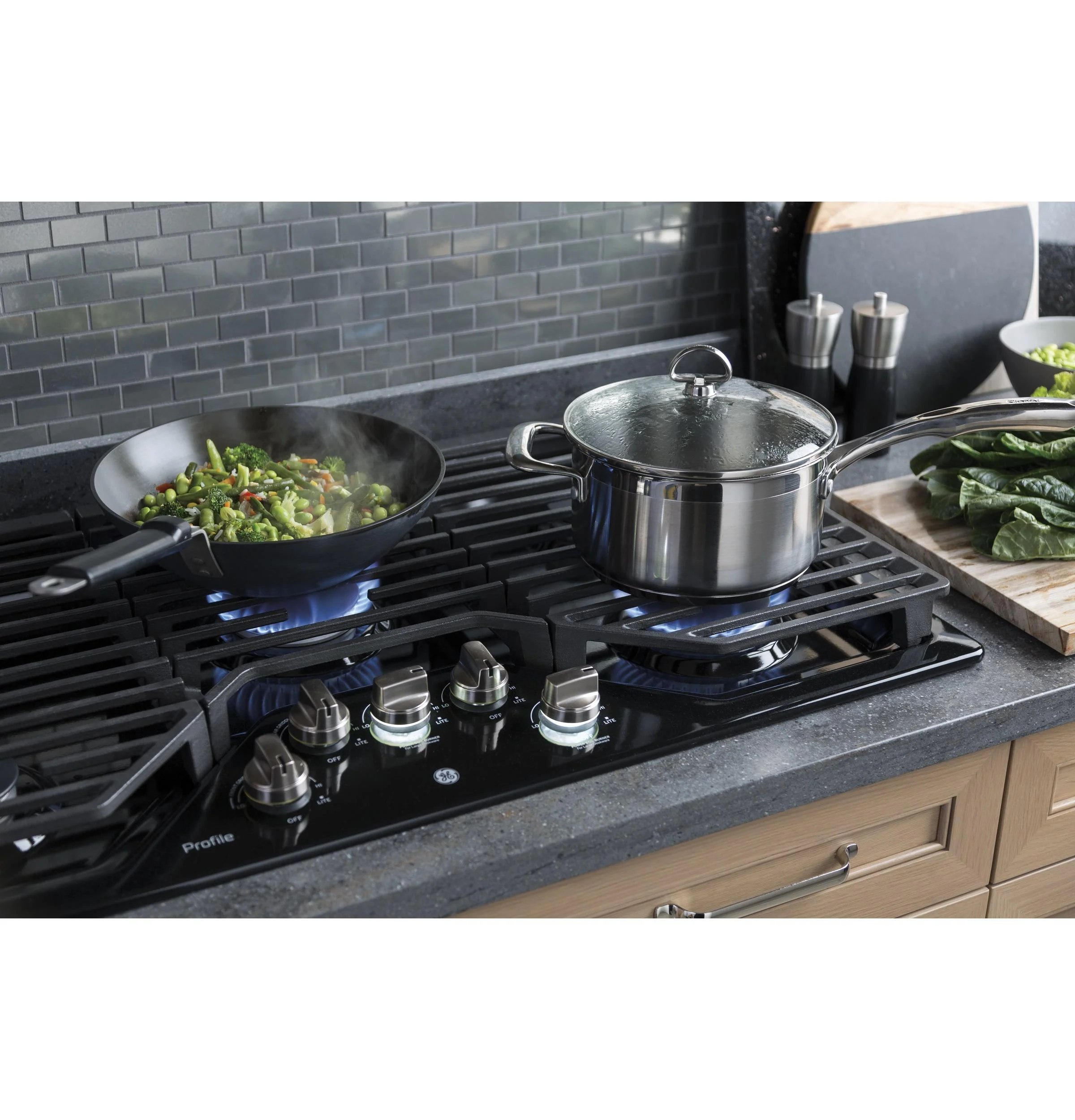 PGP7036DLBB GE Profile™ 36" Built-In Gas Cooktop - Image 6