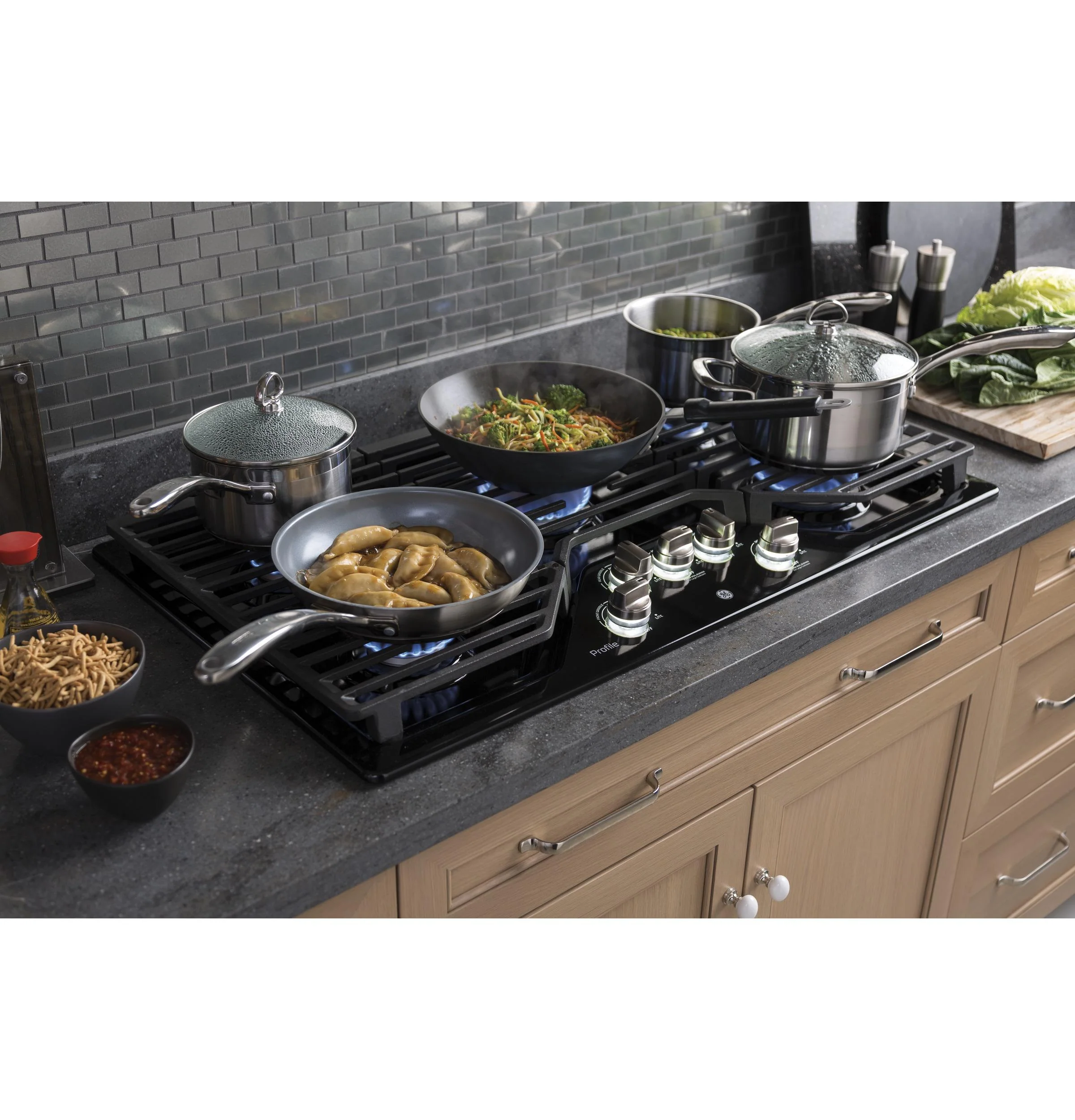 PGP7036DLBB GE Profile™ 36" Built-In Gas Cooktop - Image 7