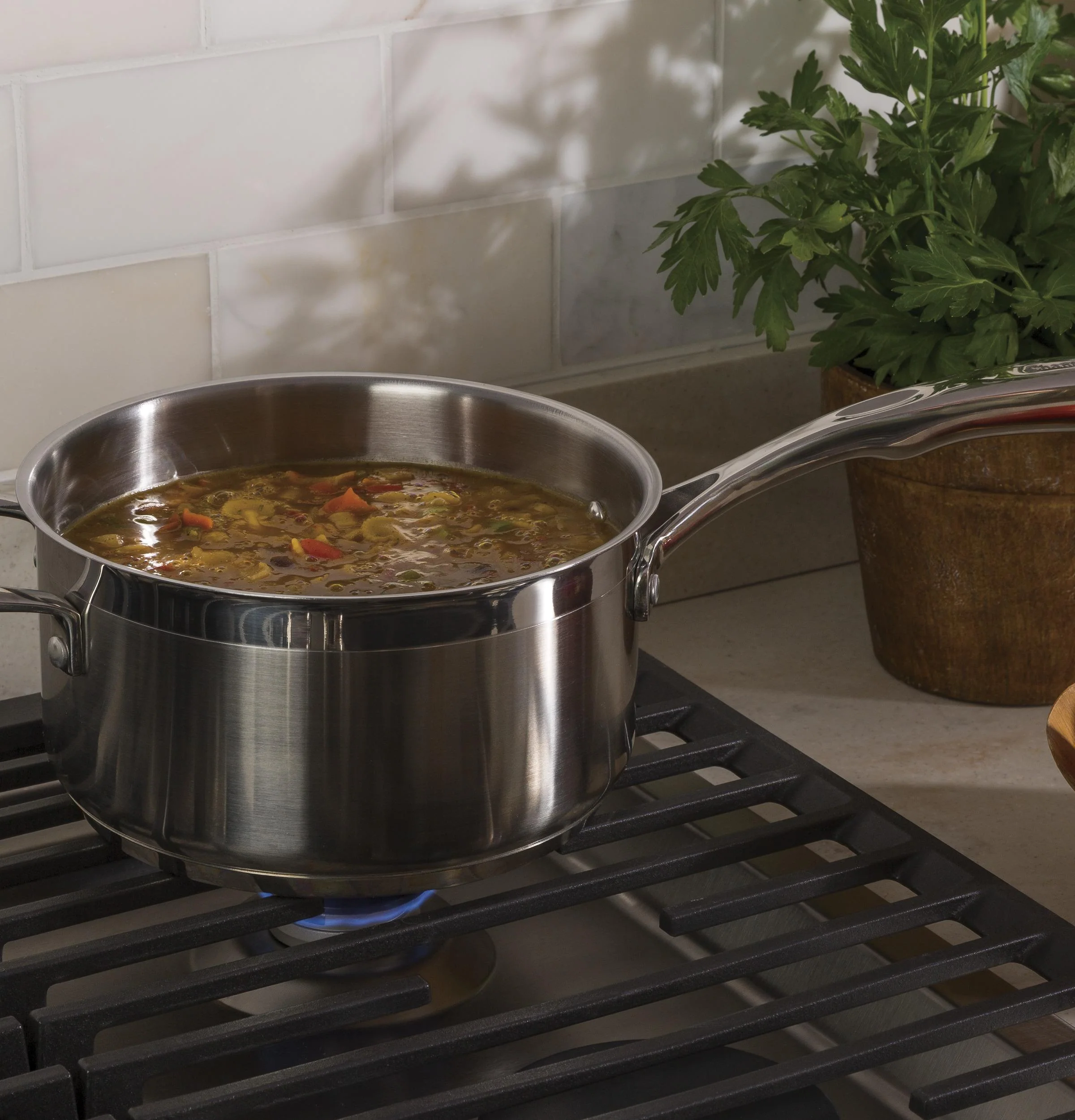 PGP7036SLSS GE Profile™ 36" Built-In Gas Cooktop with Five Burners - Image 12