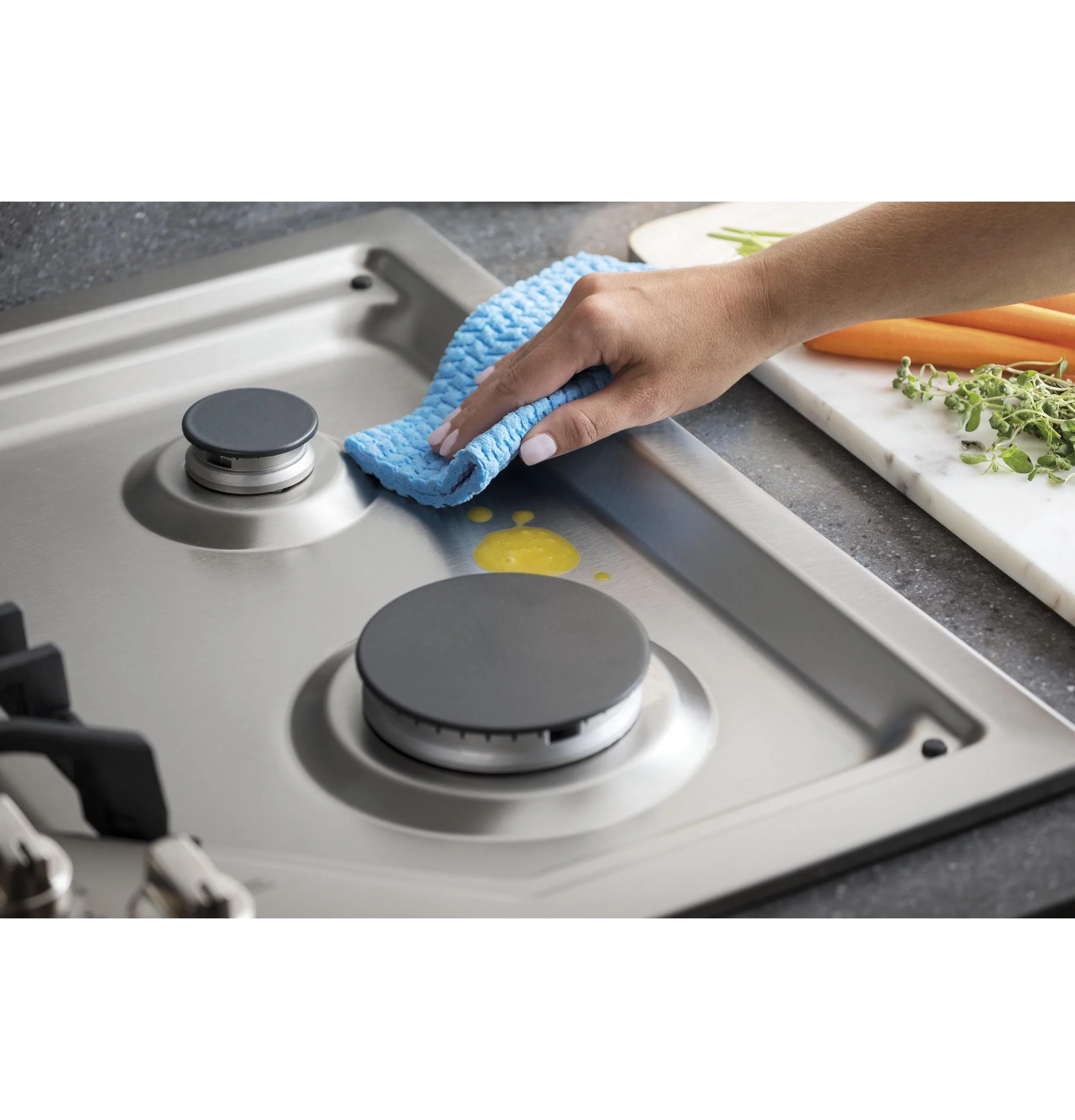 PGP7036SLSS GE Profile™ 36" Built-In Gas Cooktop with Five Burners - Image 4