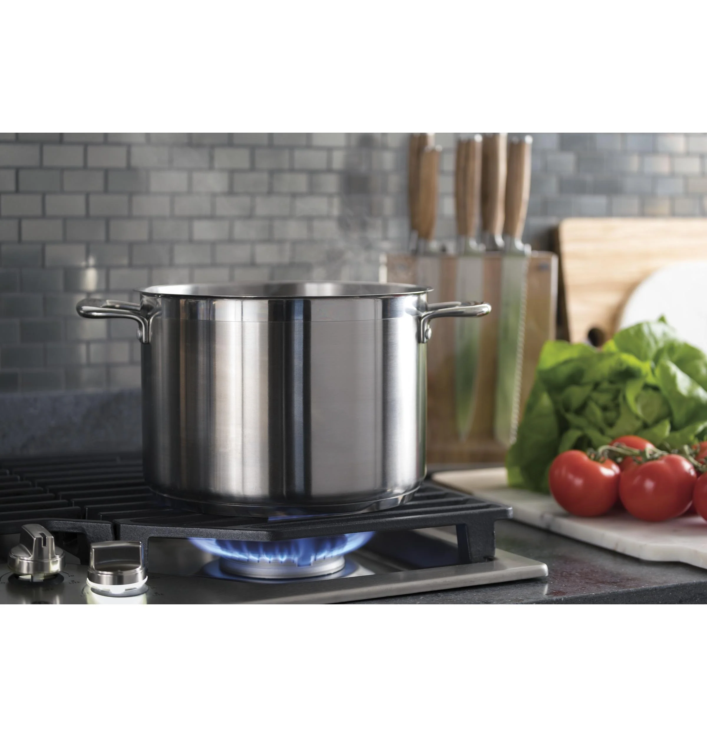 PGP7036SLSS GE Profile™ 36" Built-In Gas Cooktop with Five Burners - Image 5