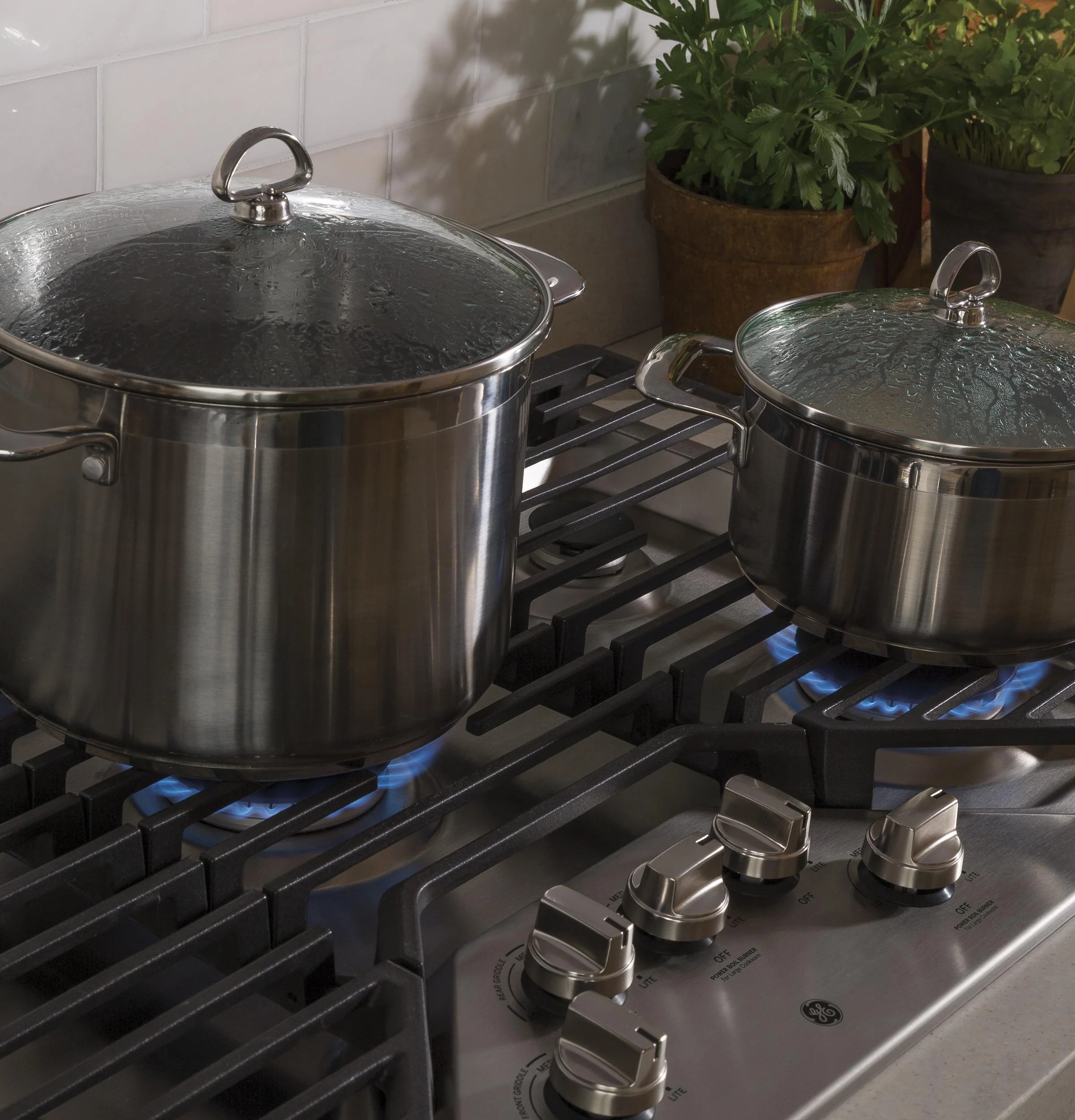PGP7036SLSS GE Profile™ 36" Built-In Gas Cooktop with Five Burners - Image 9