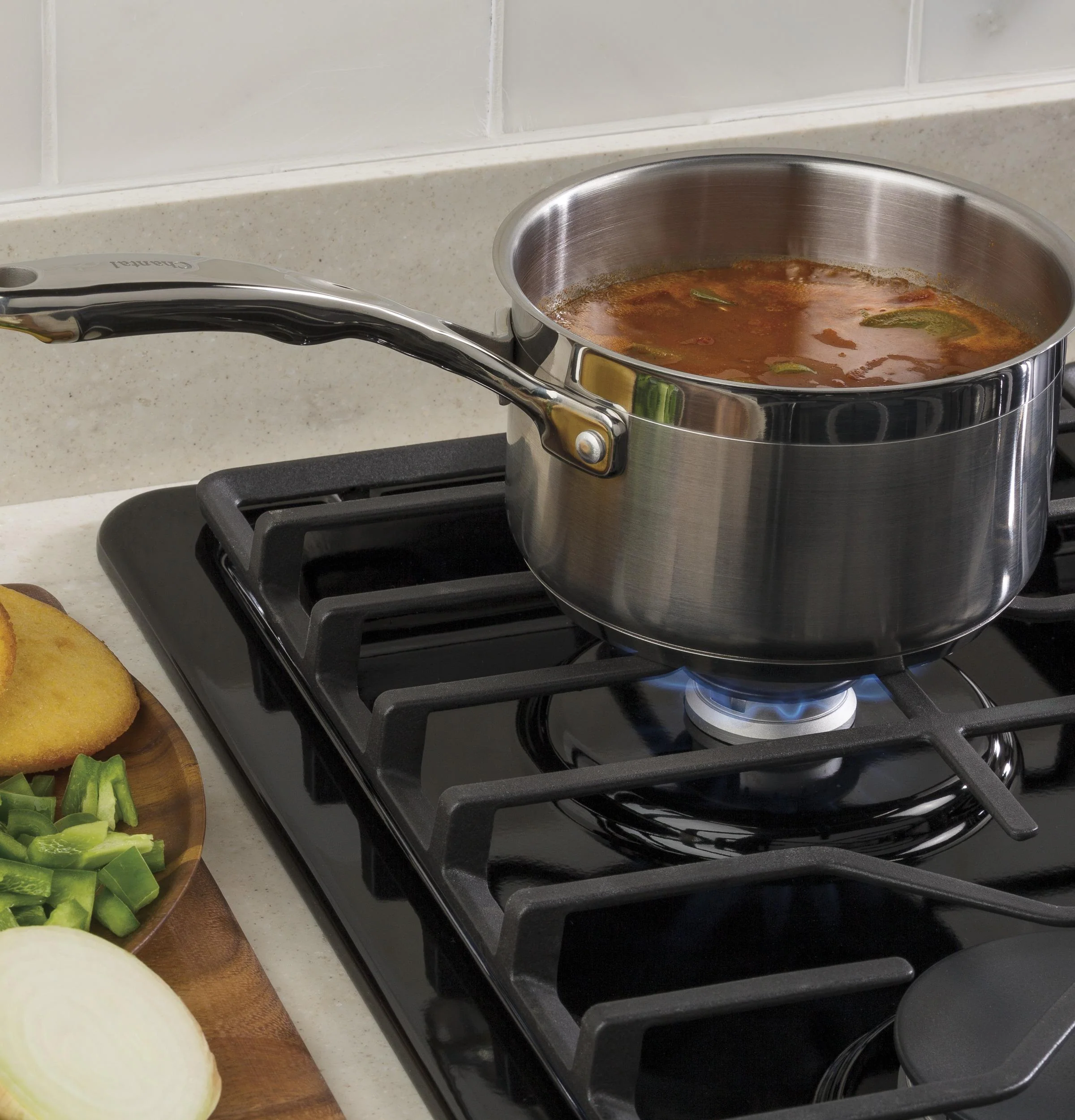 PGP9830SRSS GE Profile™ 30" Built-In Gas Downdraft Cooktop - Image 3