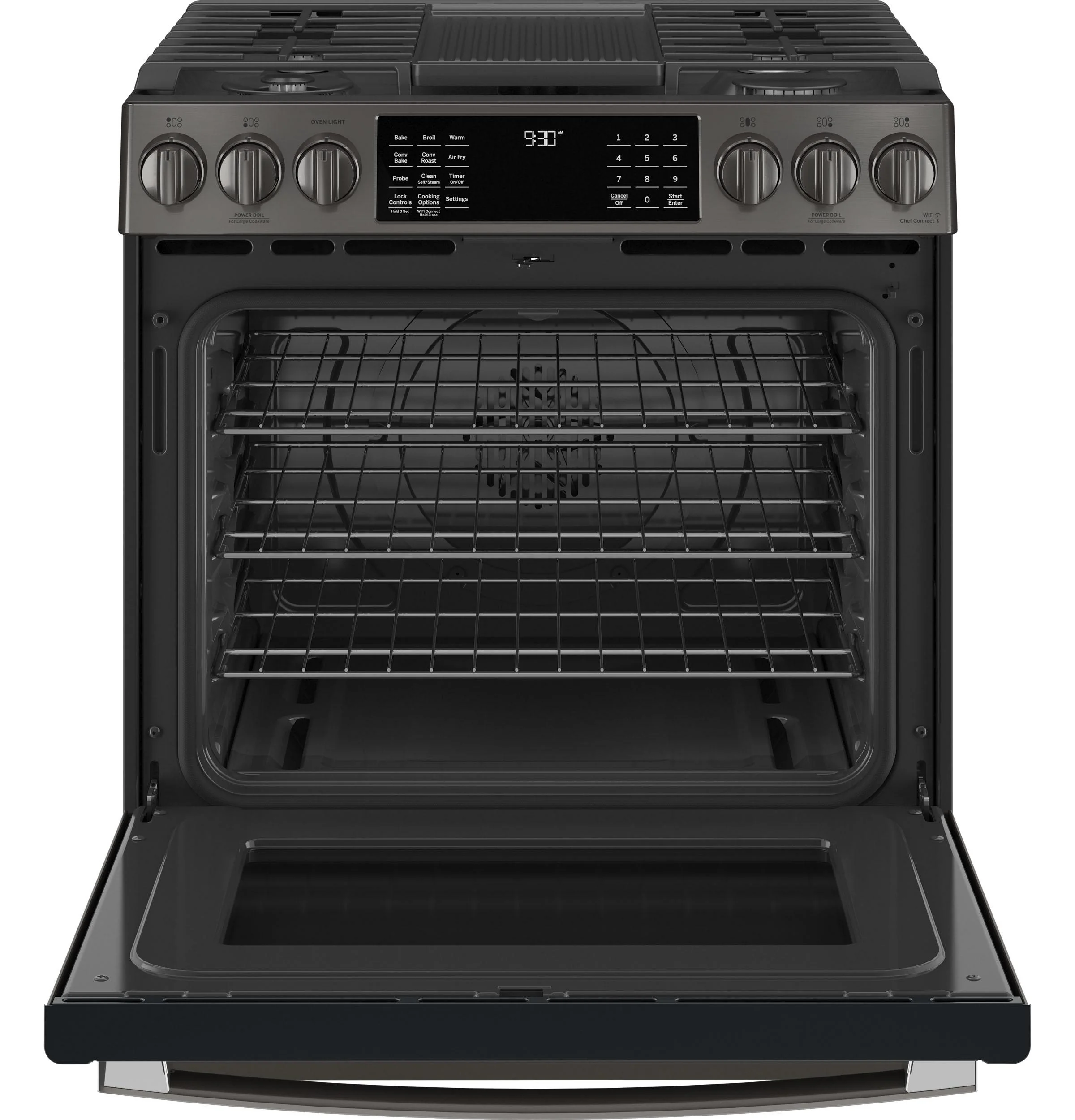 PGS930BPTS GE Profile™ 30" Smart Slide-In Front-Control Gas Range with No Preheat Air Fry - Image 2