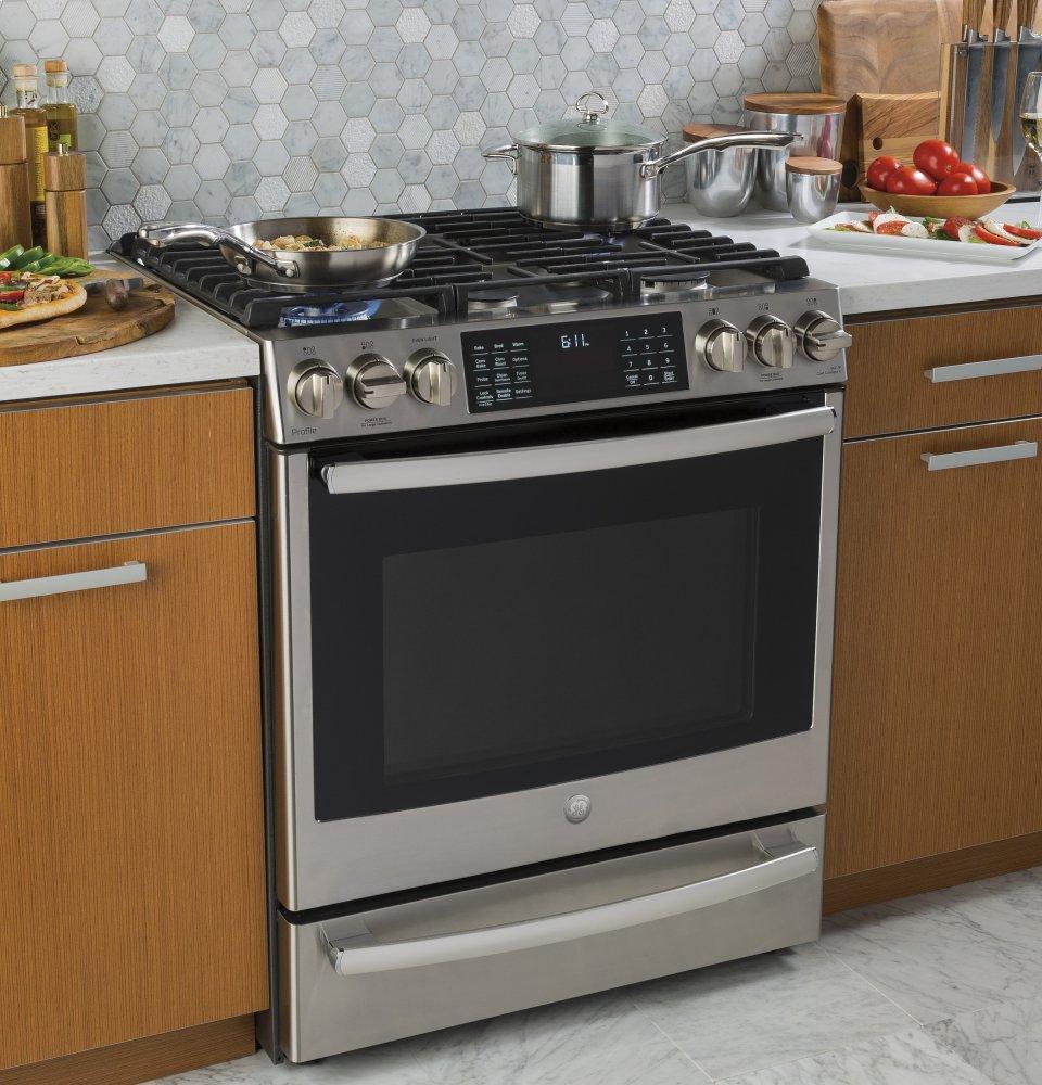 GE Profile™ 30" Smart Slide-In Front-Control Gas Range - Image 19