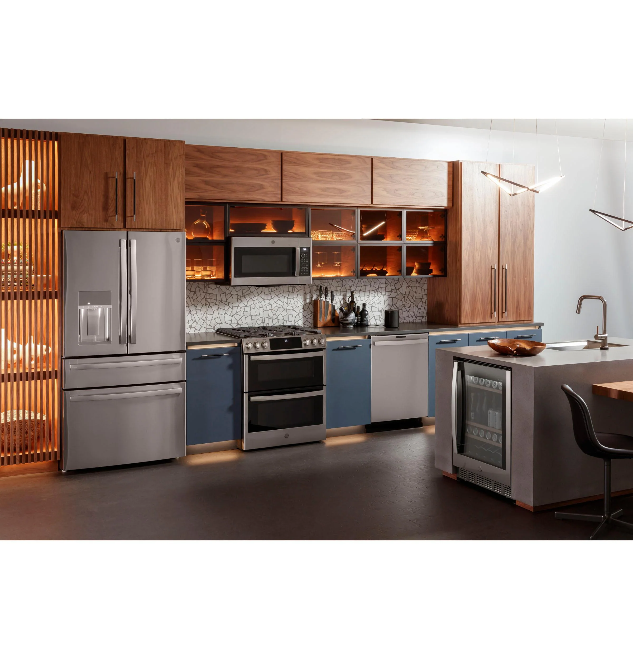 PGS960YPFS GE Profile™ 30" Smart Slide-In Front-Control Gas Double Oven Convection Fingerprint Resistant Range - Image 11