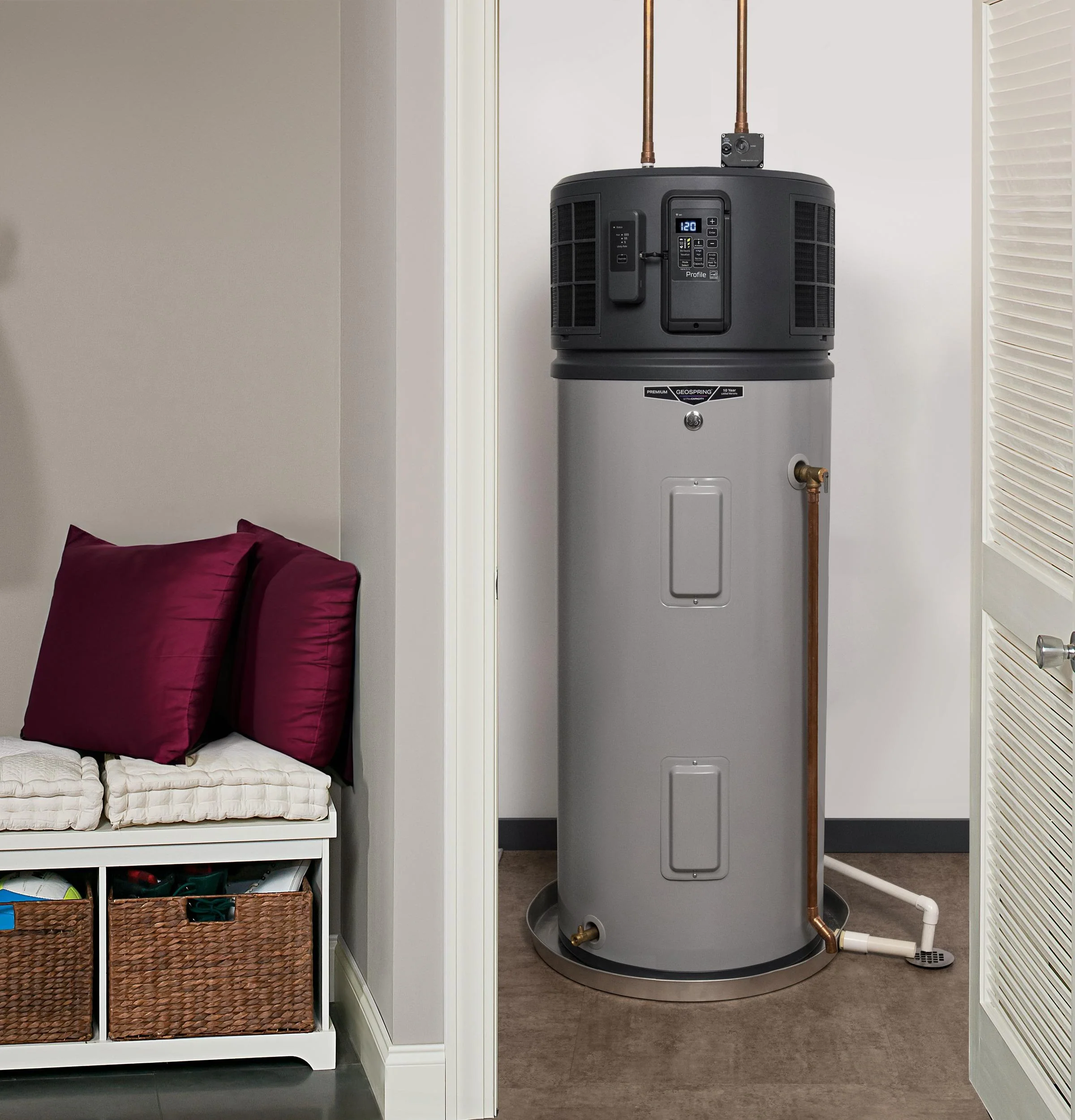 PH50S10BNY GE Profile™ GEOSPRING™ Smart Hybrid Heat Pump Water Heater 50-gallon - 240V - Image 3