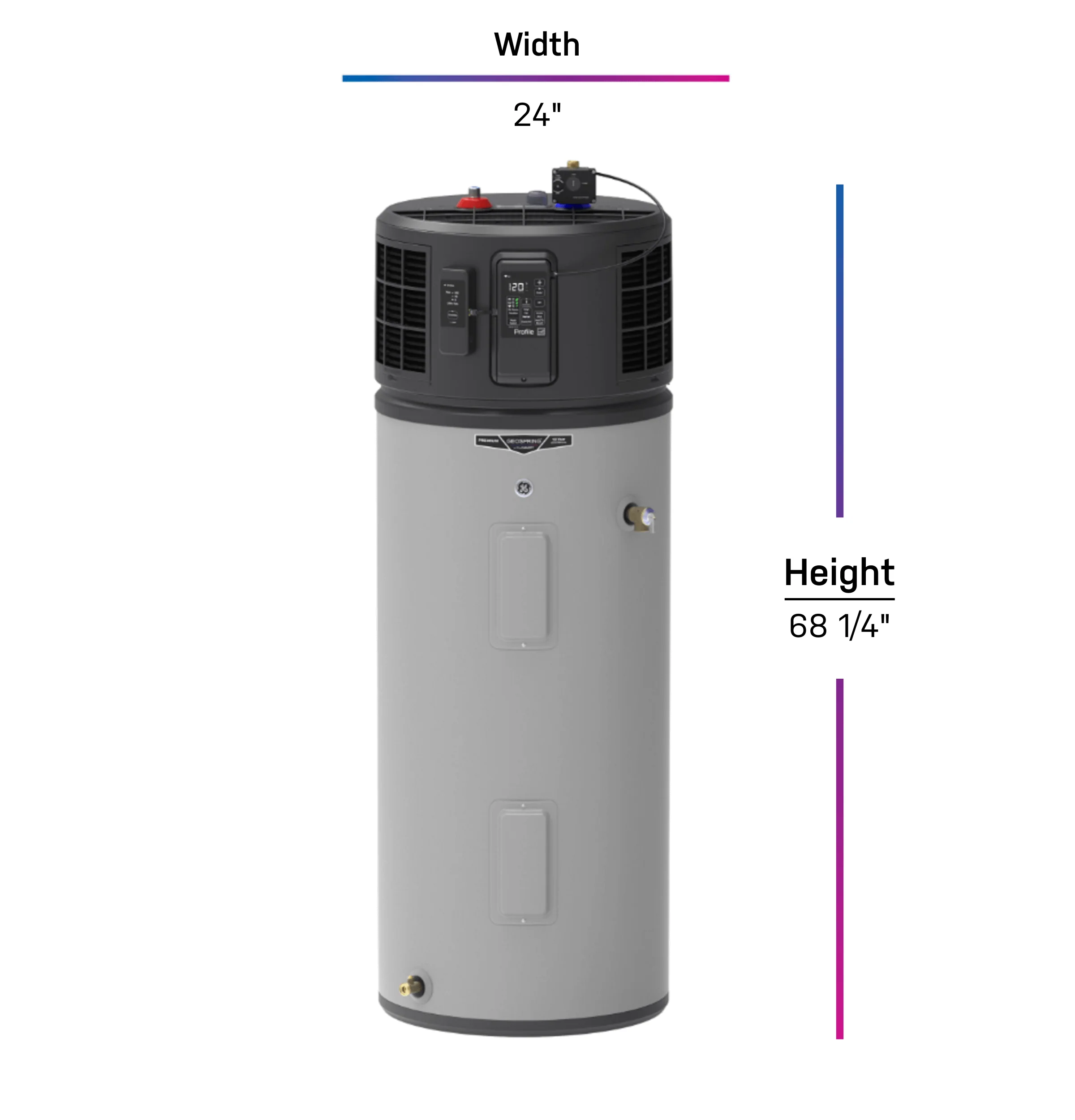 PH50S10BPY GE Profile™ GEOSPRING™ Smart Hybrid Heat Pump Water Heater 50-gallon - 240V - FlexCapacity - Image 6