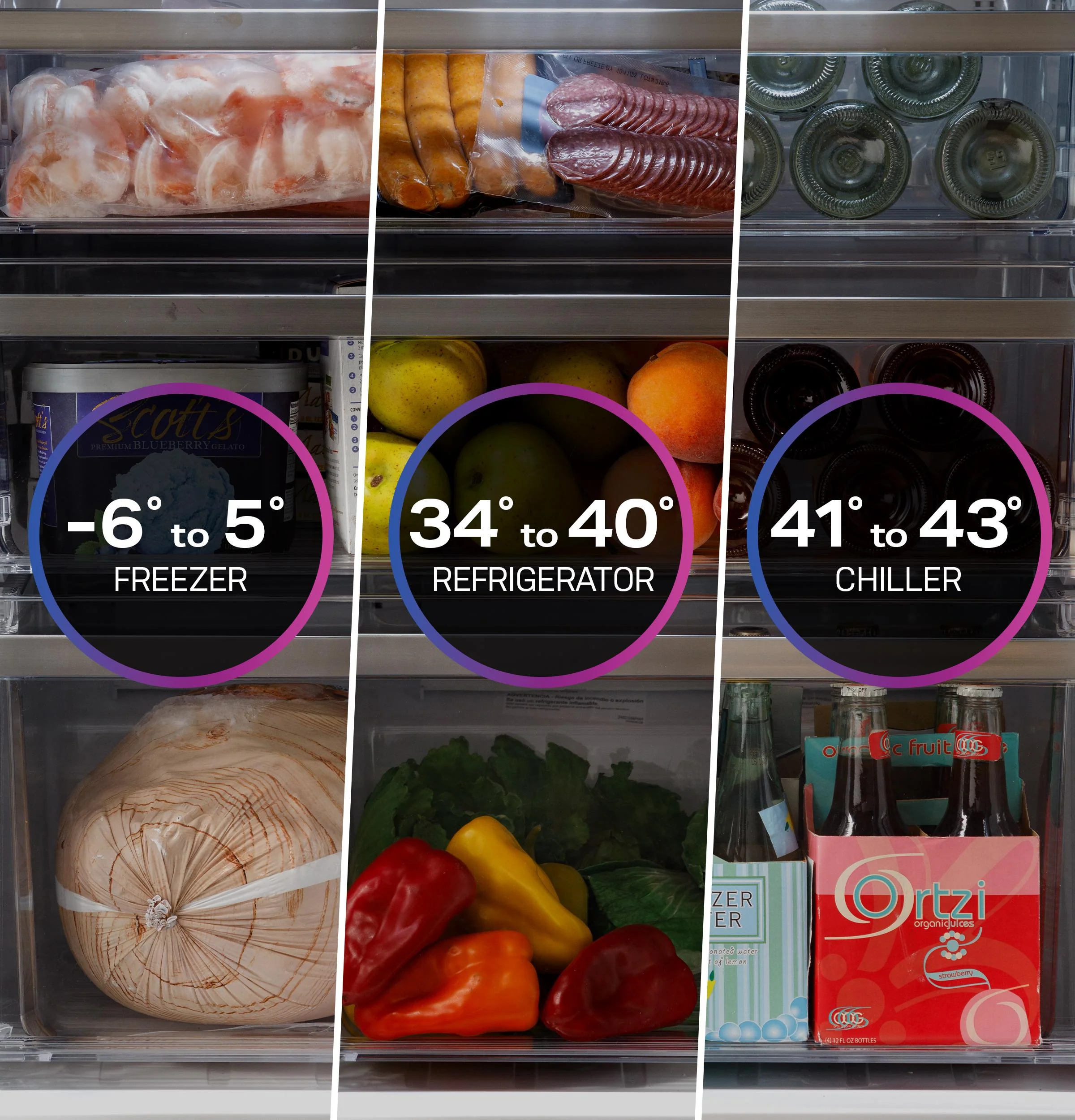 PHD23BYWFS GE Profile™ ENERGY STAR® 22.9 Cu. Ft. Counter-Depth Quad-Door Refrigerator with Dual-Dispense AutoFill Pitcher and Door in Door - Image 5