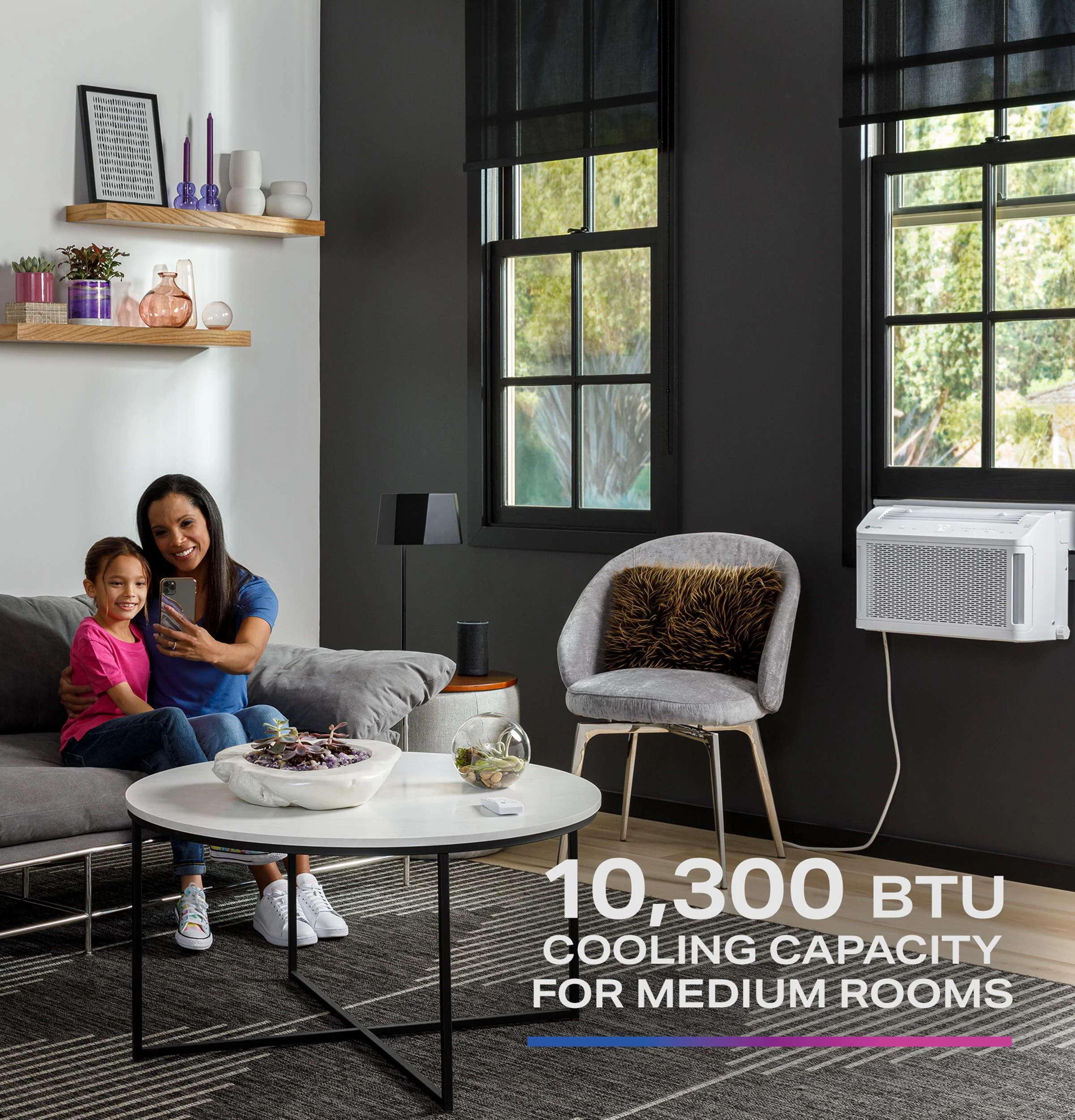 PHNT10CC GE Profile ClearView™ ENERGY STAR® 10,300 BTU Inverter Smart Ultra Quiet Window Air Conditioner for Medium Rooms up to 450 sq. ft. - Image 10